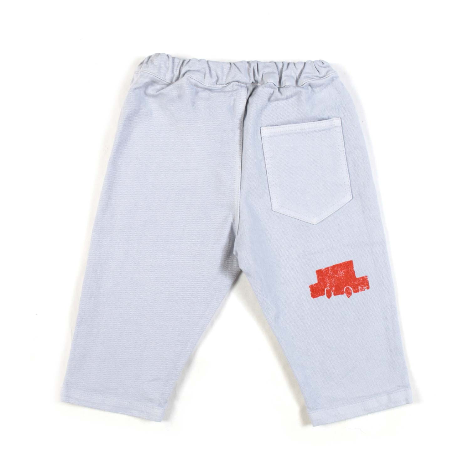 PANTALONE BABY CELESTE CON STAMPE MULTICOLOR - annameglio.com abbigliamento moda