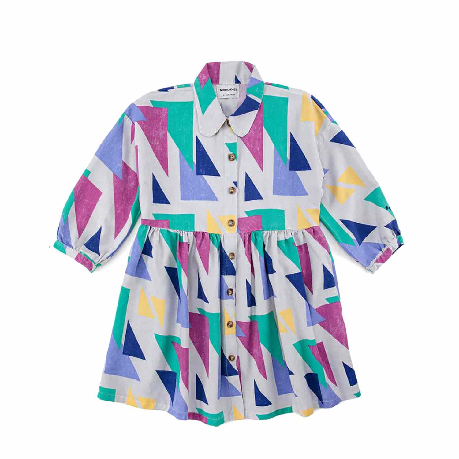 VESTITO CHEMISIER BAMBINA BIANCO E MULTICOLOR - annameglio.com abbigliamento moda