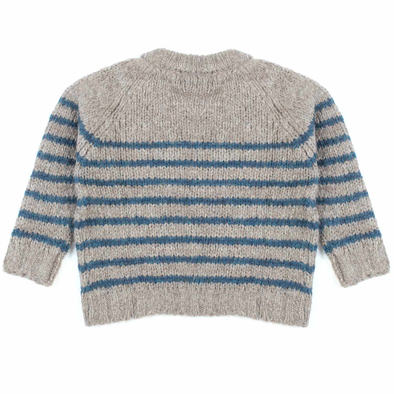 MAGLIONE GRIGIO CON RIGHE OTTANIO BIMBO - annameglio.com abbigliamento moda