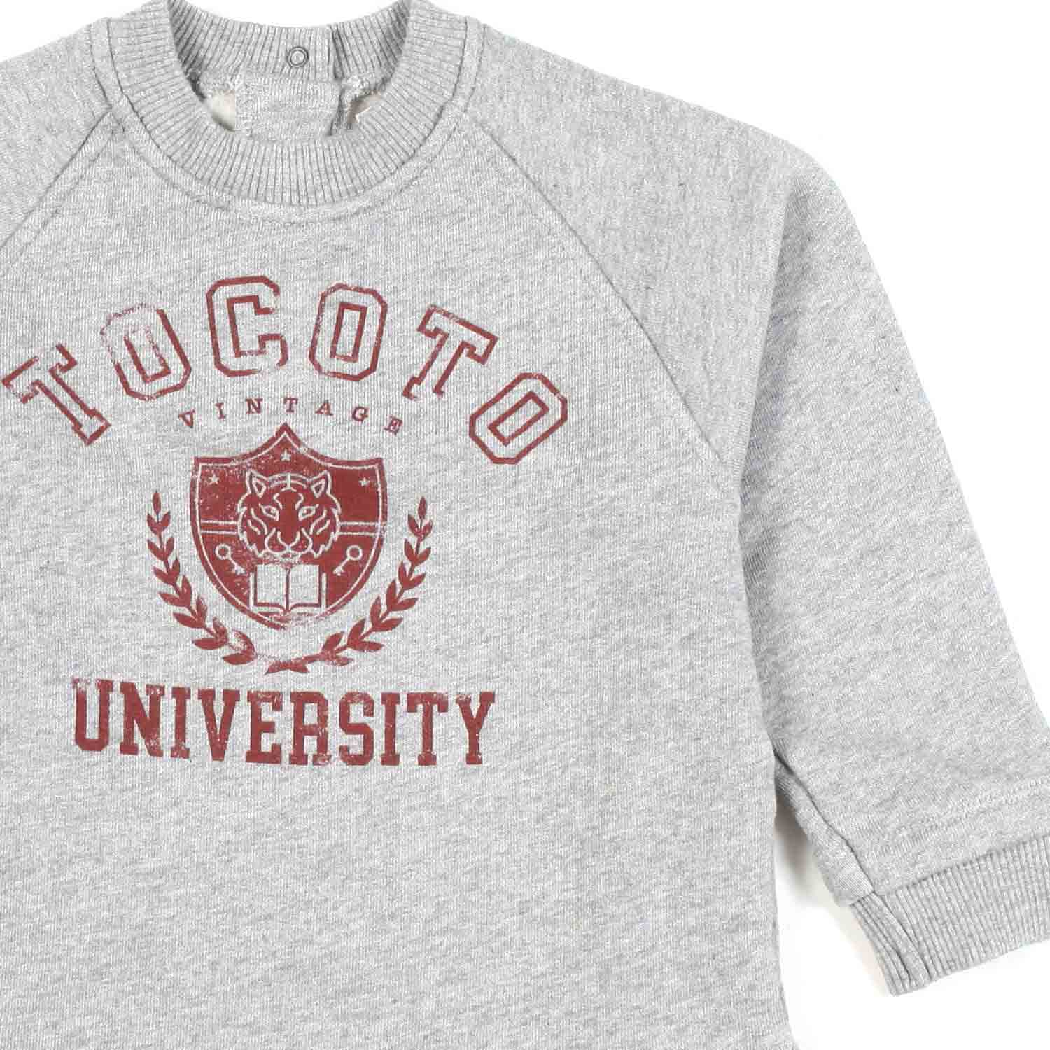 FELPA GRIGIO CHIARO MELANGE BIMBO - annameglio.com abbigliamento moda