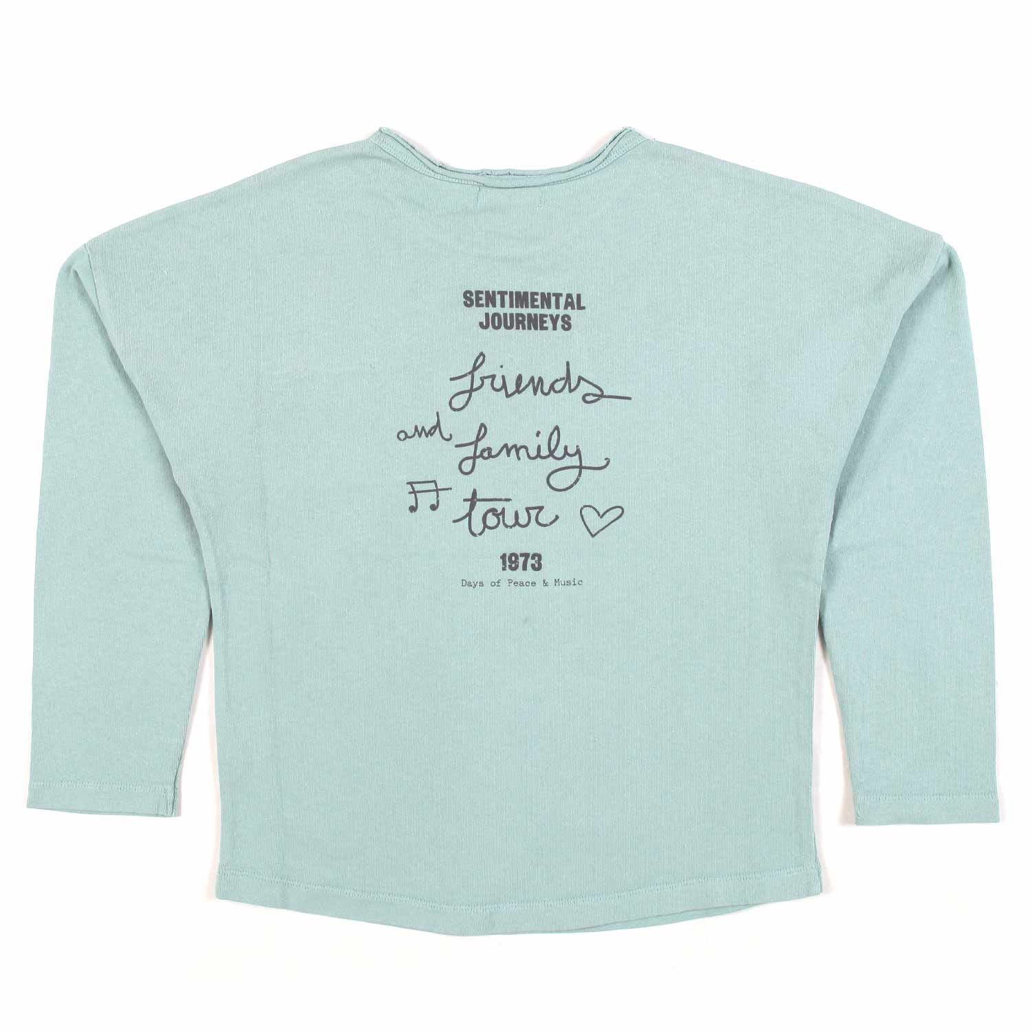 T-SHIRT MANICA LUNGA VERDE TIFFANY BAMBINA E TEEN - annameglio.com abbigliamento moda