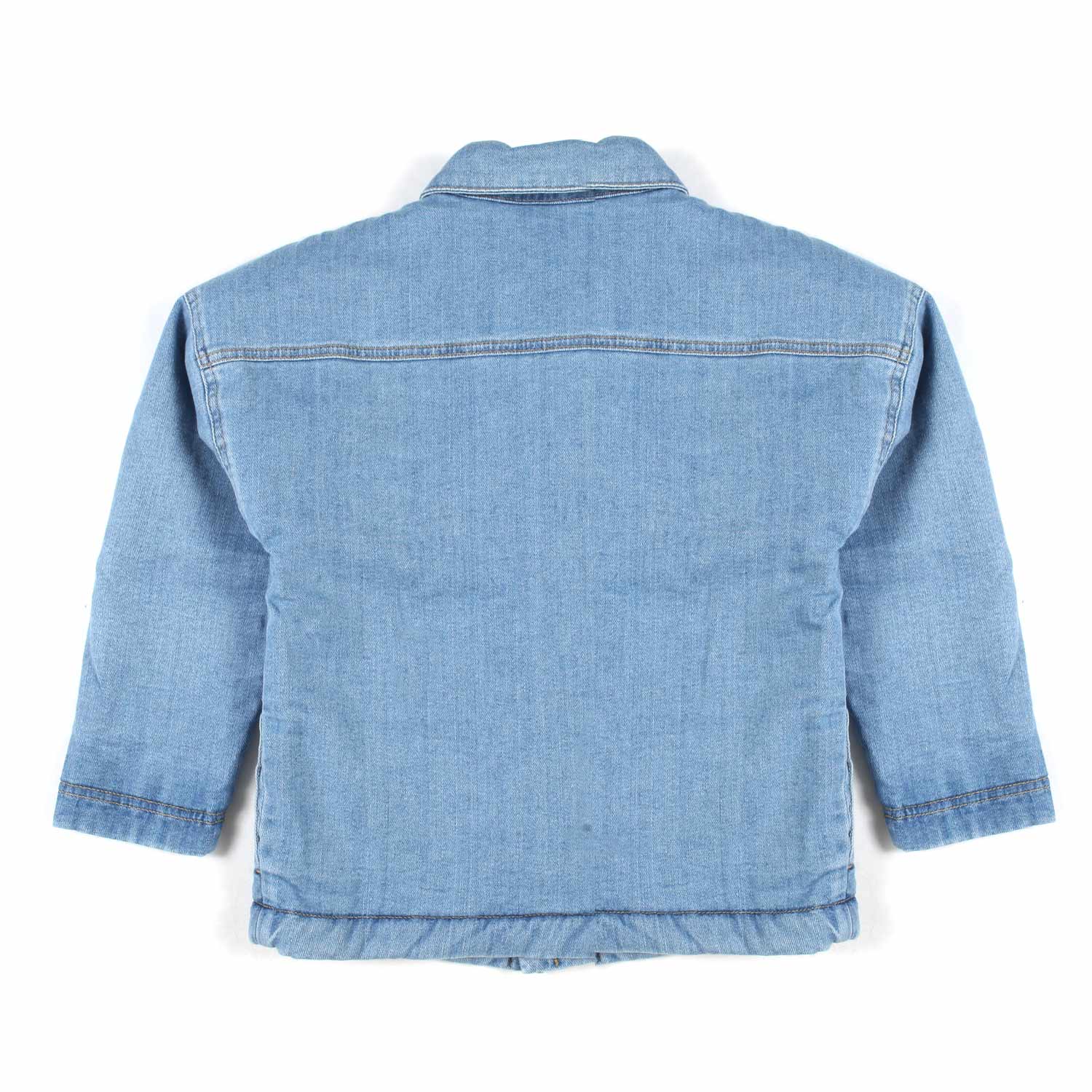GIUBBOTTO UNISEX IN DENIM CHIARO E TEDDY - annameglio.com abbigliamento moda