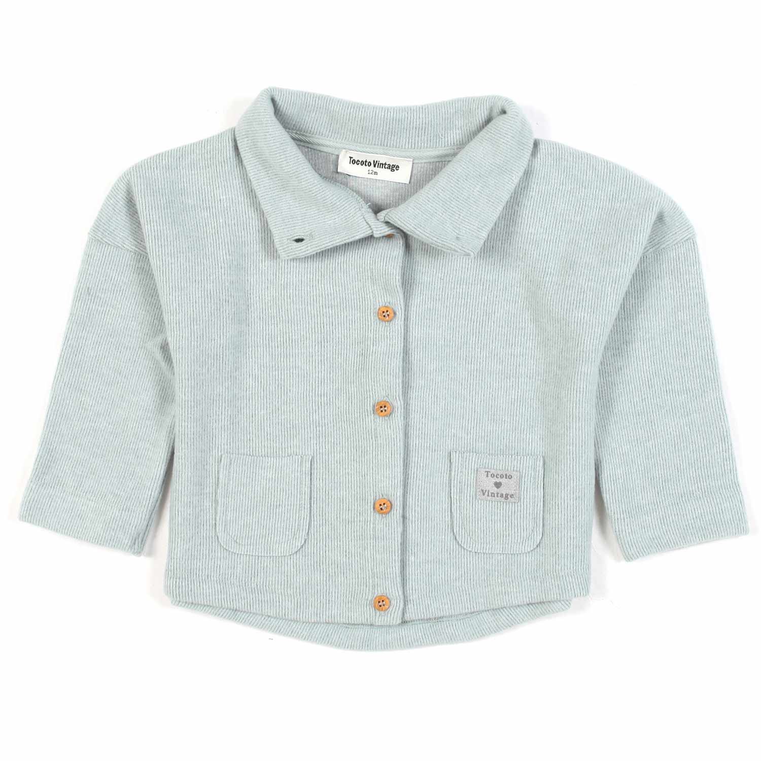 CAMICIA CORDUROY VERDE TIFFANY BIMBA - annameglio.com abbigliamento moda