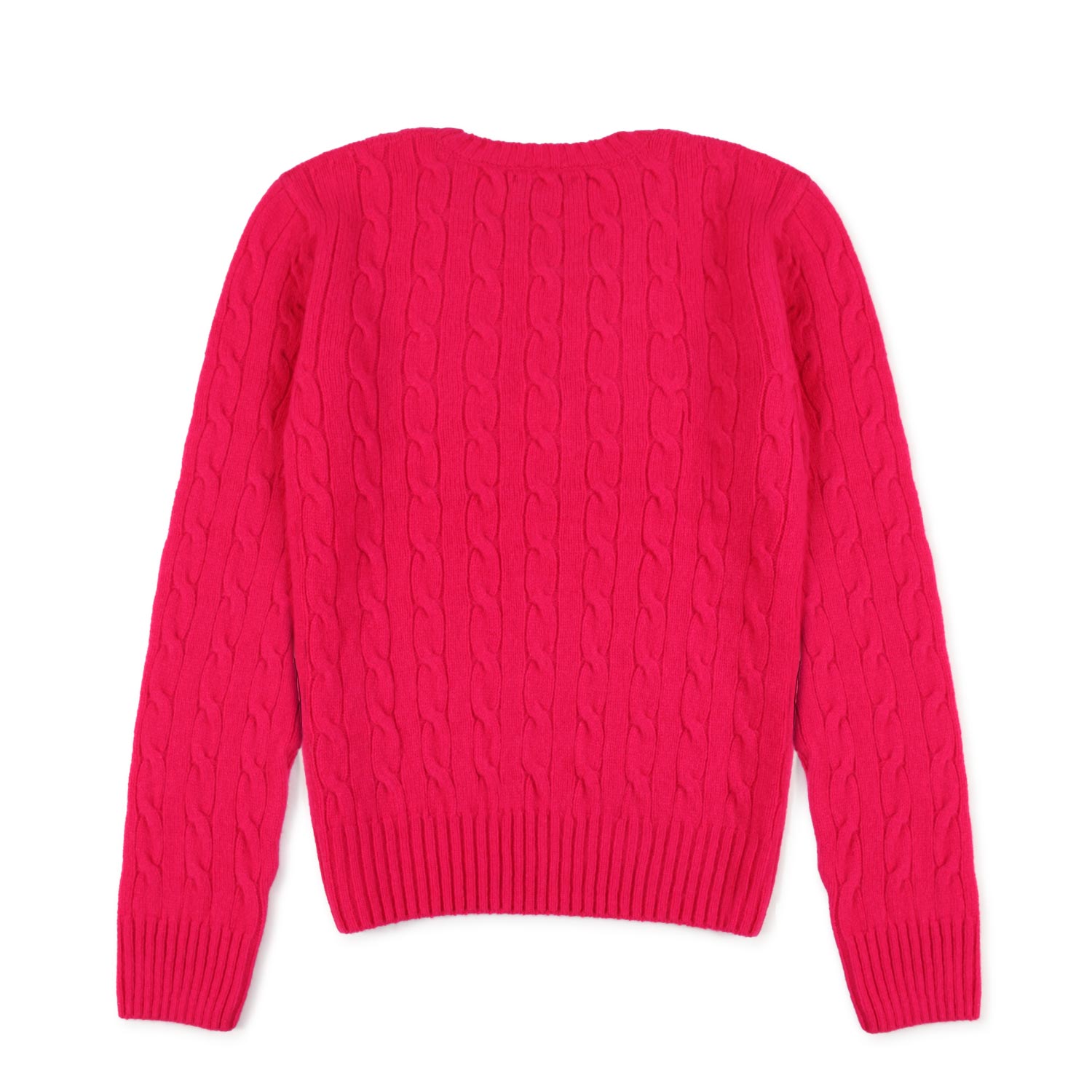 PULLOVER FUCSIA DI LANA A TRECCE BAMBINA E TEEN - annameglio.com abbigliamento moda