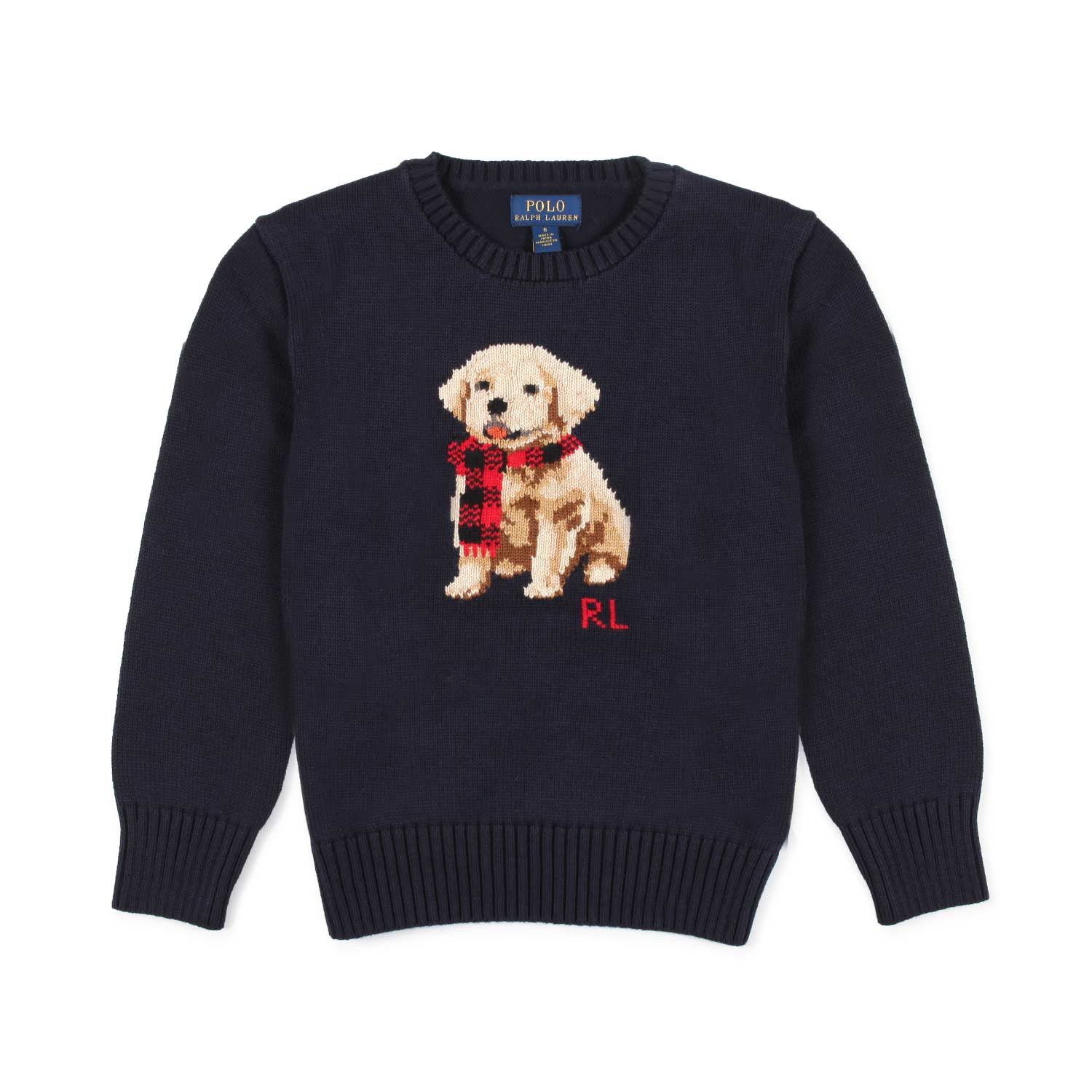 PULLOVER BLU NAVY CON CUCCIOLO BAMBINO E BAMBINA - annameglio.com abbigliamento moda