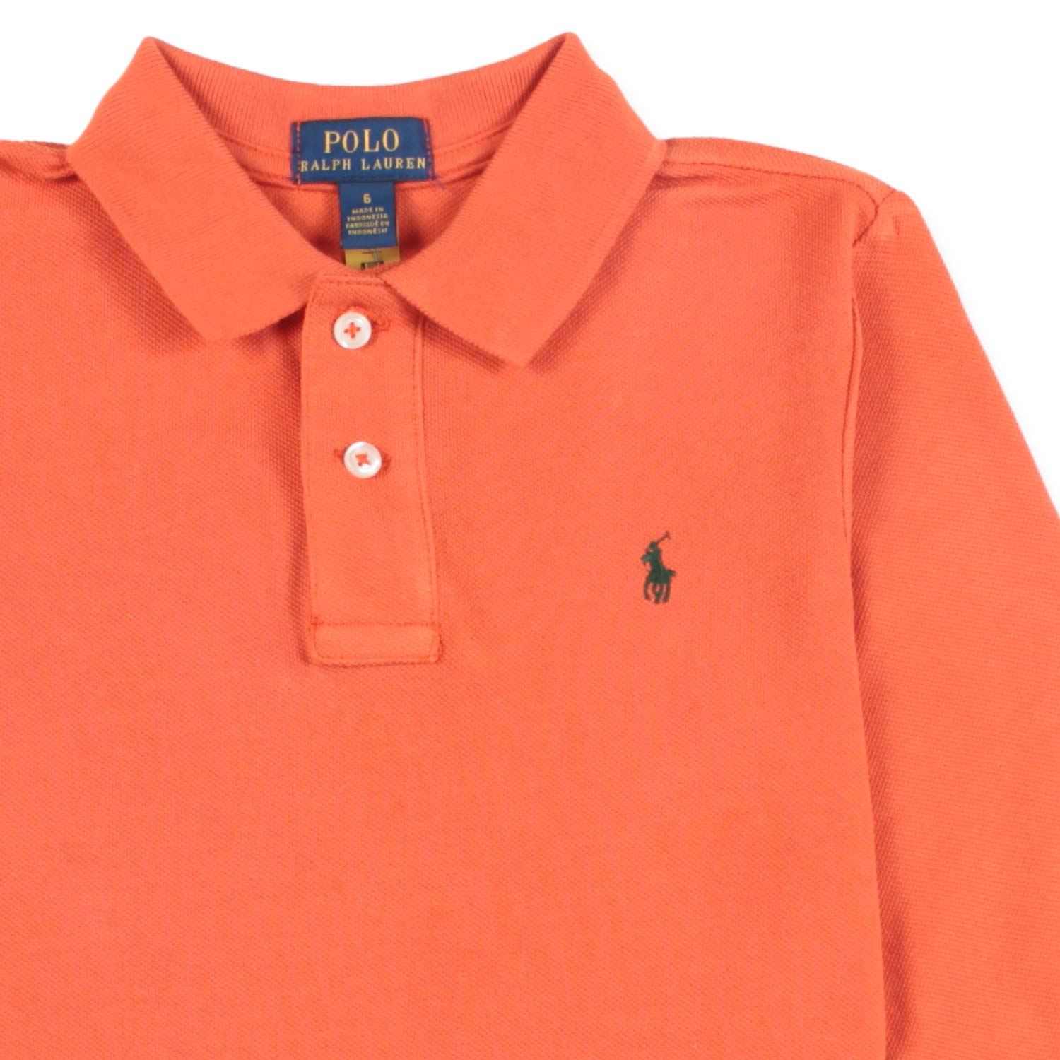 POLO ARANCIONE MANICA LUNGA BAMBINO E BAMBINA - annameglio.com abbigliamento moda