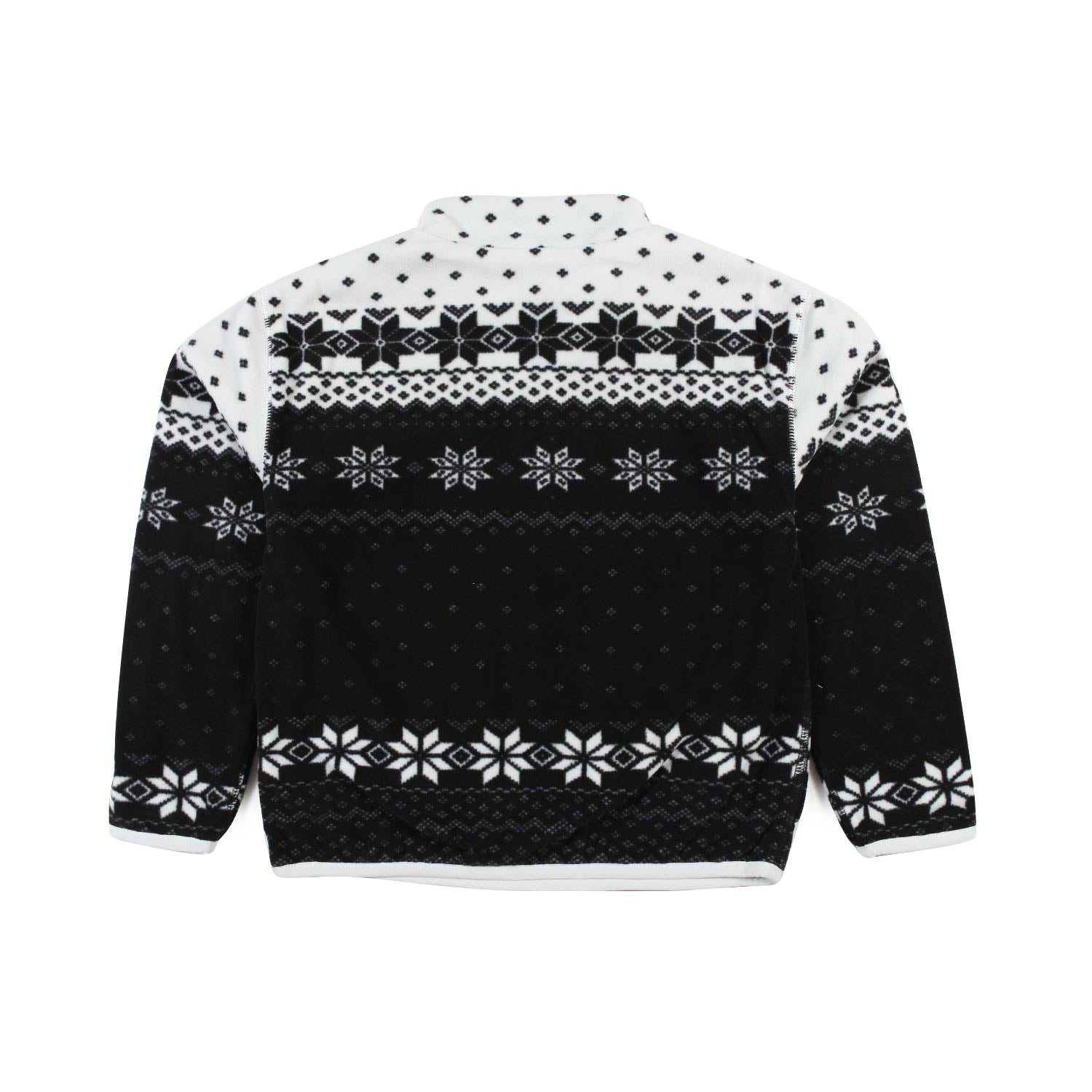 FELPA PILE FAIR ISLE NERA E BIANCA UNISEX - annameglio.com abbigliamento moda