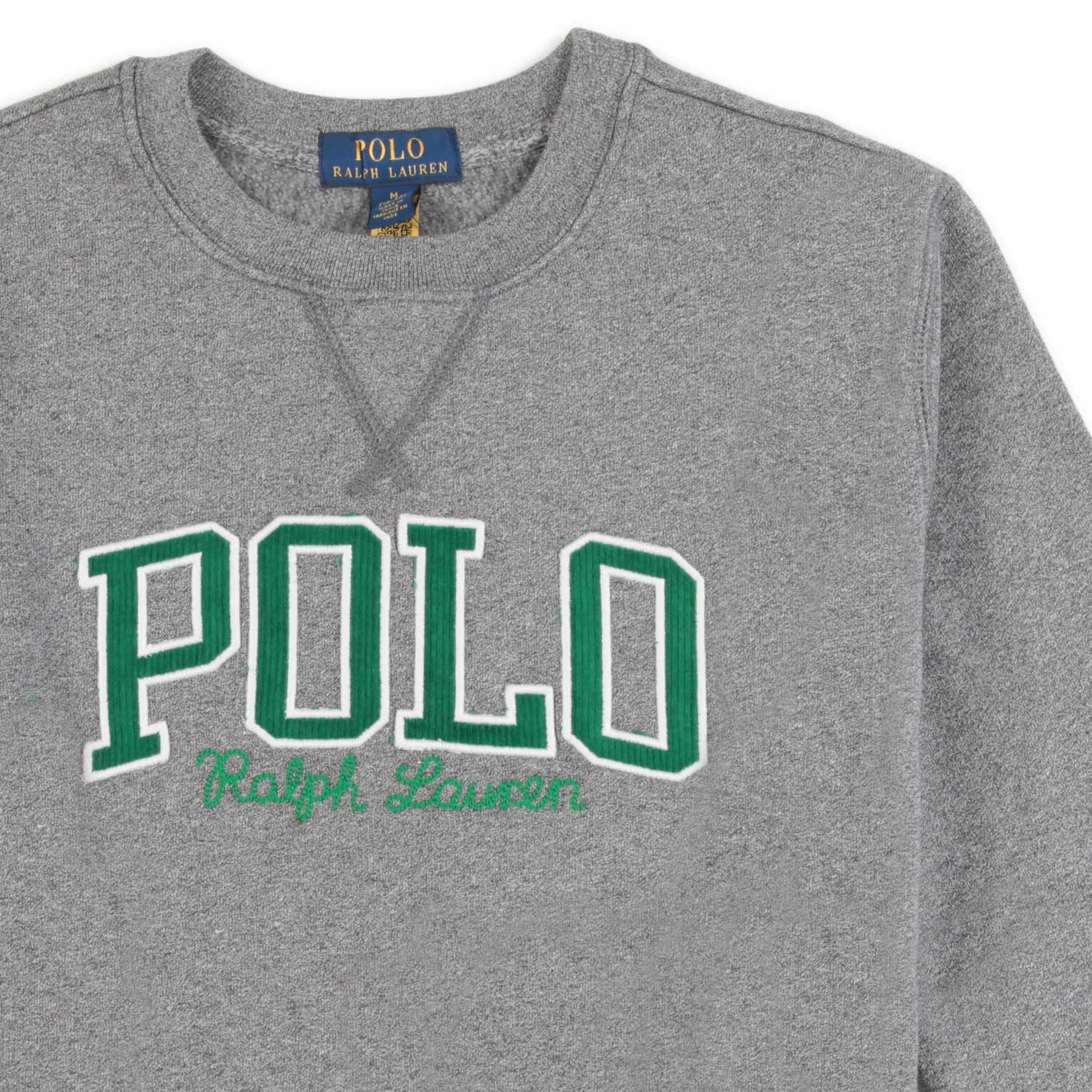 FELPA UNISEX GRIGIA CON LOGO POLO VERDE - annameglio.com abbigliamento moda