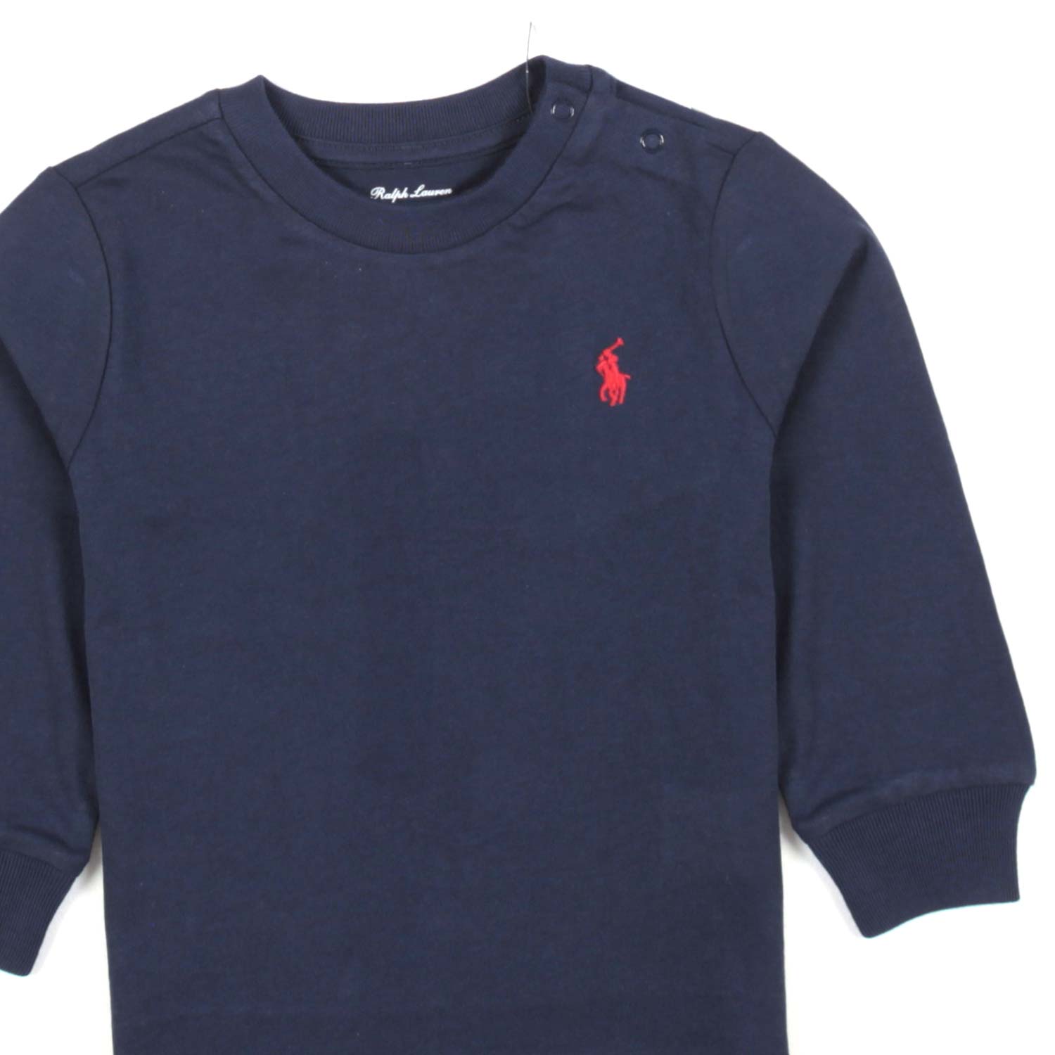 TT-SHIRT MANICA LUNGA BLU NAVY CON PONY BIMBO - annameglio.com abbigliamento moda