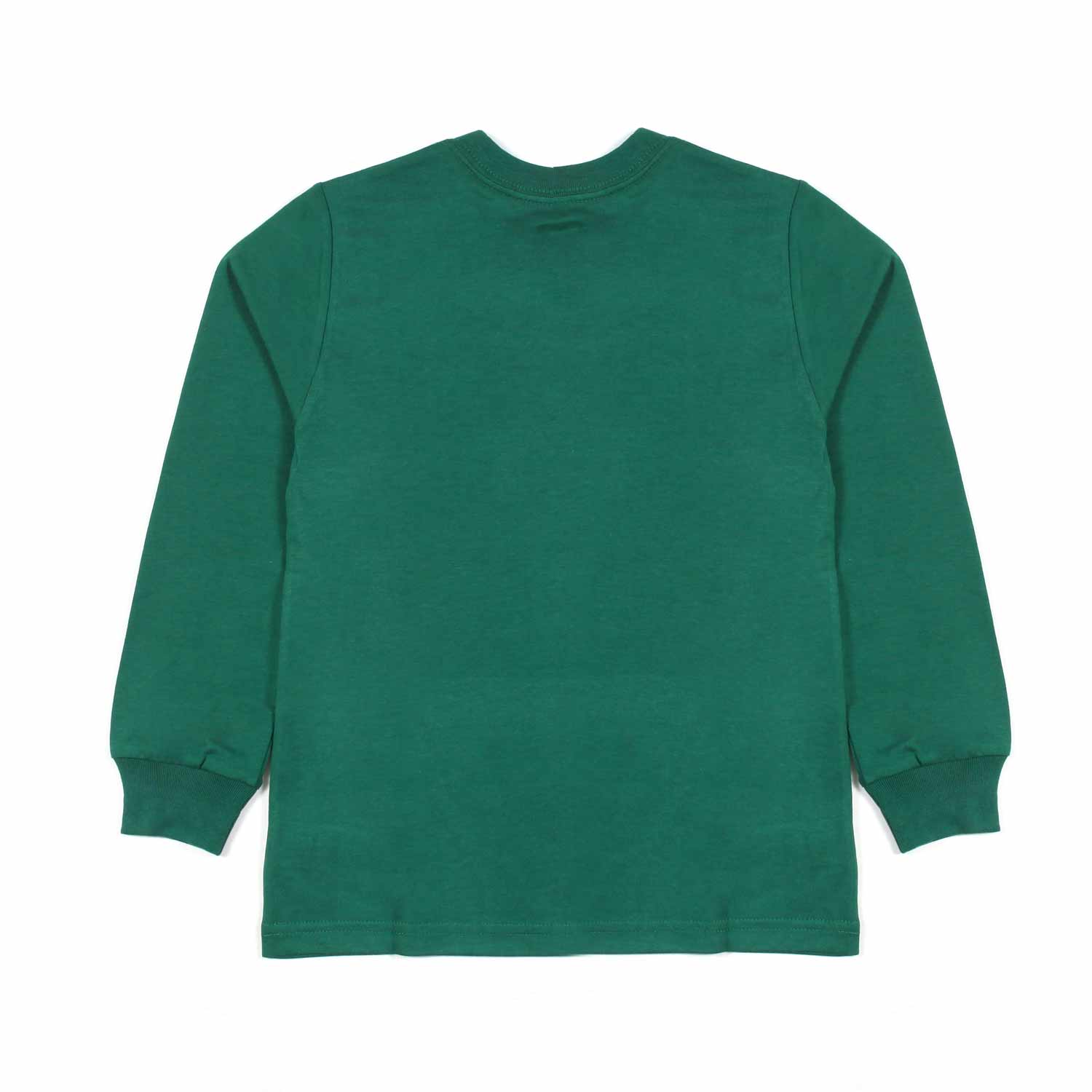 T-SHIRT MANICA LUNGA VERDE CON STAMPA POLO BEAR - annameglio.com abbigliamento moda