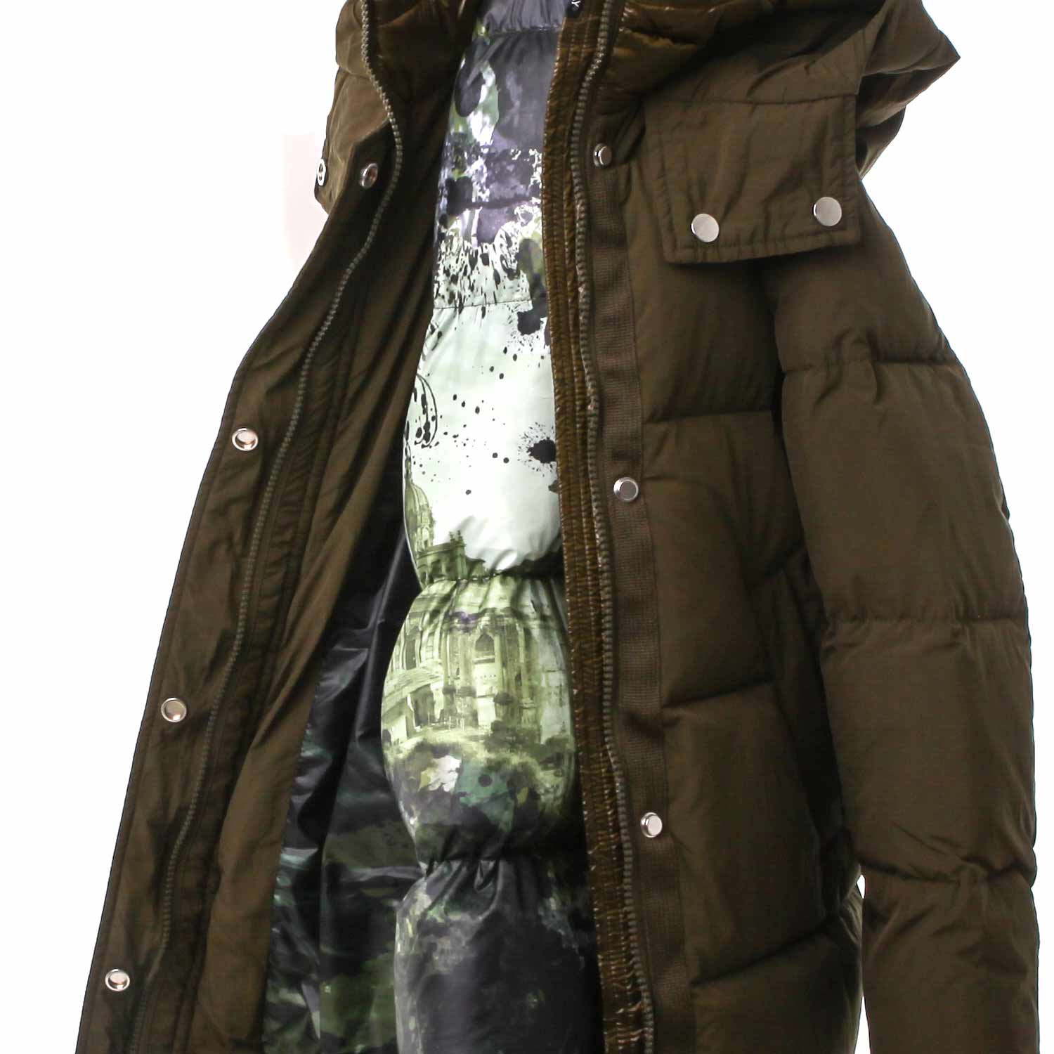 PIUMINO LILIA VERDE MILITARE BAMBINA E RAGAZZA - annameglio.com abbigliamento moda