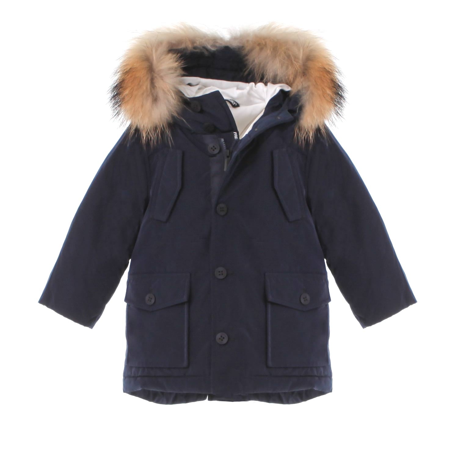 GIUBBOTTO PARKA JOY BLU NAVY BIMBO - annameglio.com abbigliamento moda
