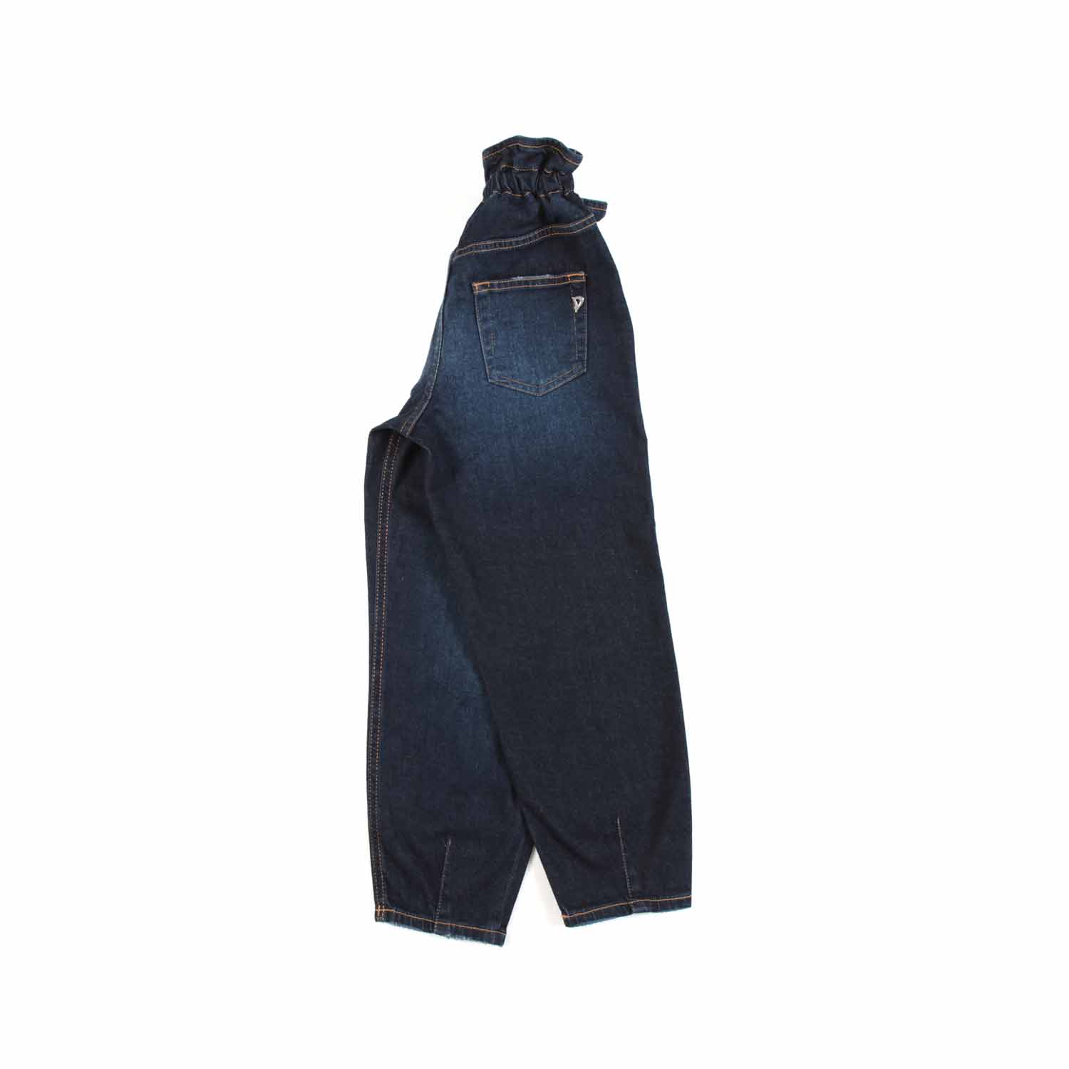 JEANS PAPERBAG BLU SCURO BAMBINA E TEENAGER - annameglio.com abbigliamento moda
