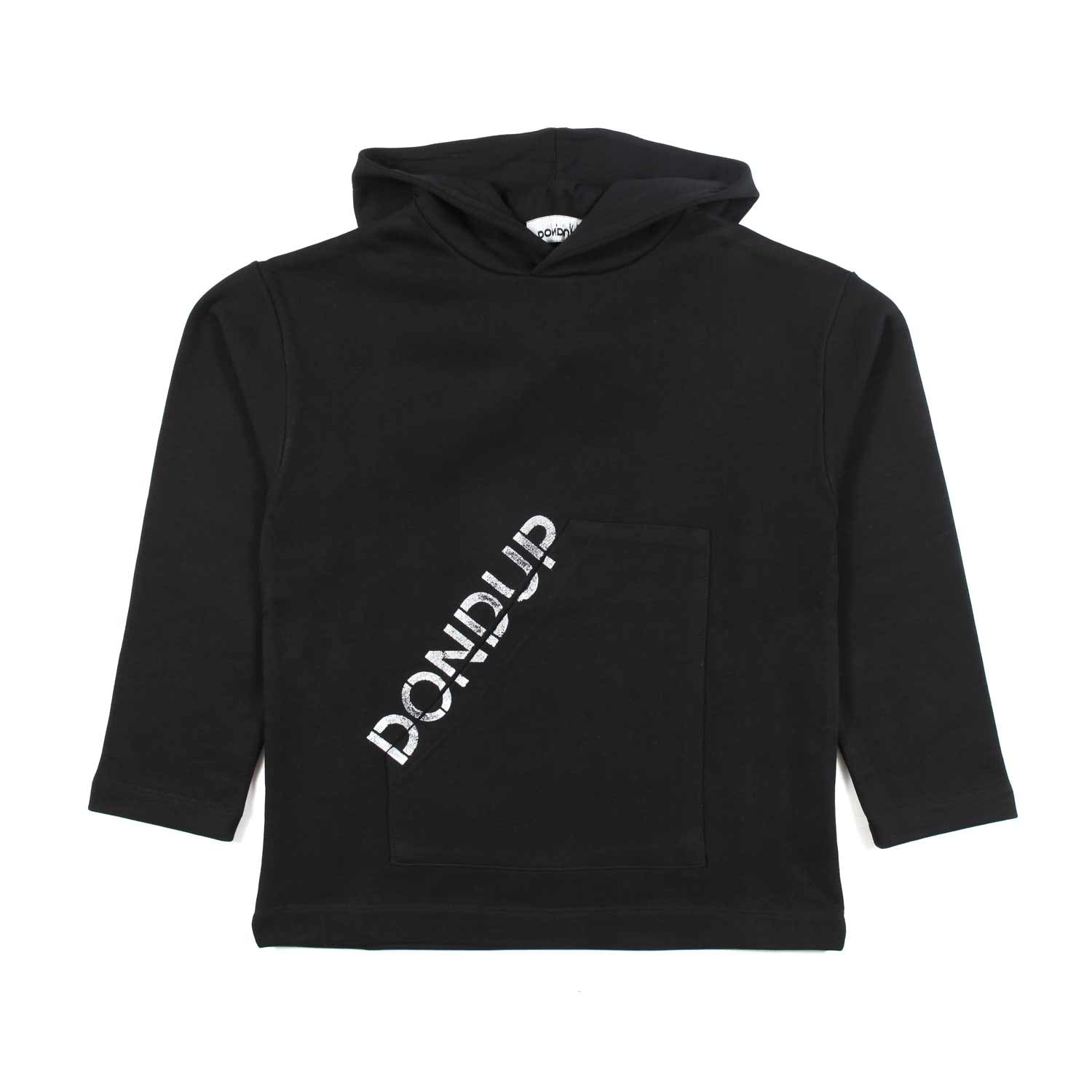 FELPA NO-GENDER NERA CON CAPPUCCIO - annameglio.com abbigliamento moda