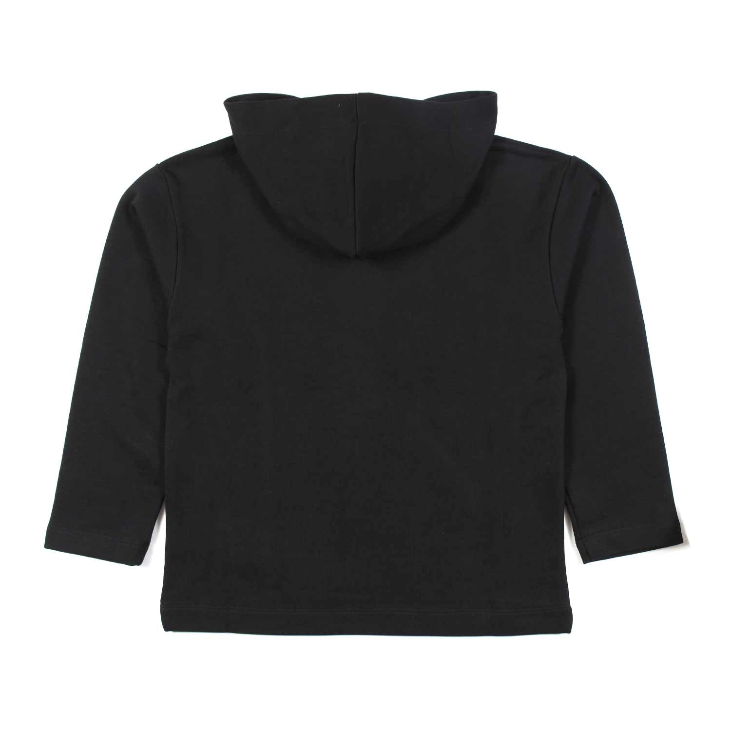 FELPA NO-GENDER NERA CON CAPPUCCIO - annameglio.com abbigliamento moda