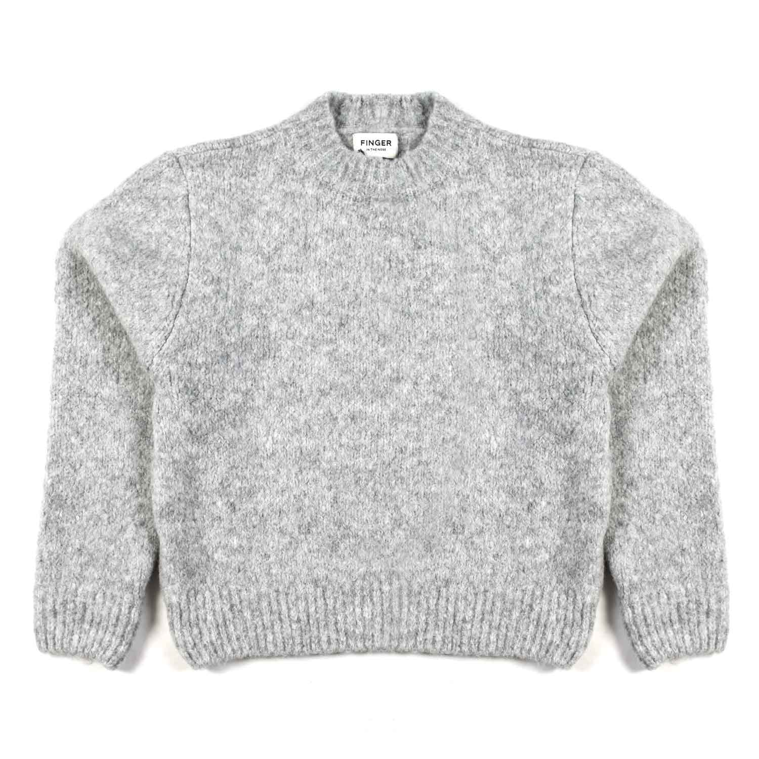 MAGLIONE LONA HEATHER GRIGIO CHIARO - annameglio.com abbigliamento moda