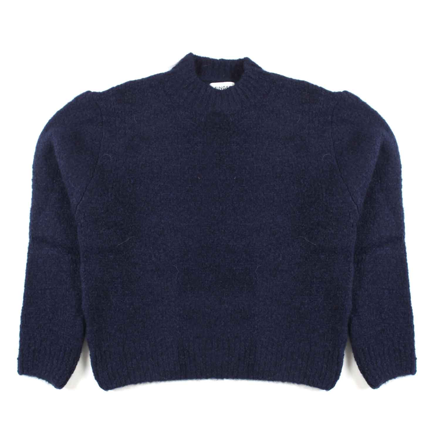 MAGLIONE LONA HEATHER BLU NAVY - annameglio.com abbigliamento moda