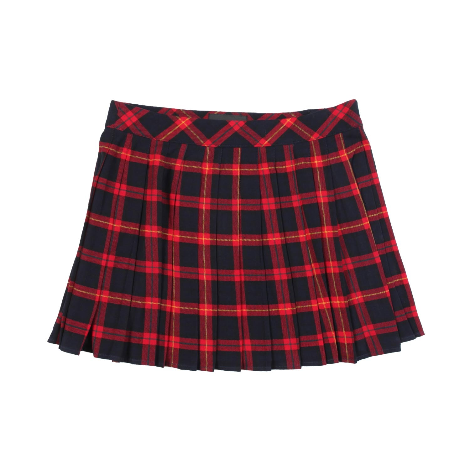 MINIGONNA GLASGOW ROSSO TARTAN - annameglio.com abbigliamento moda