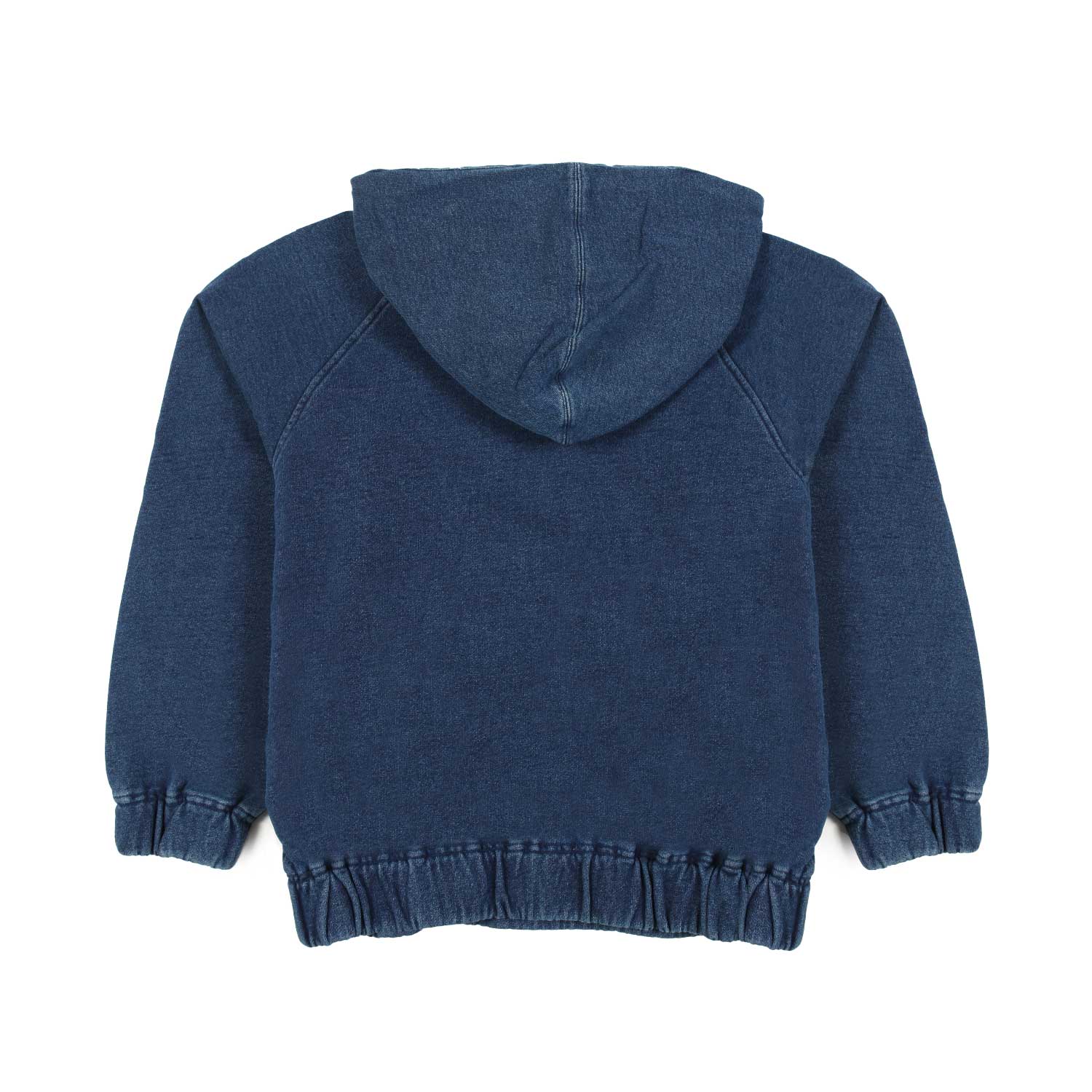 FELPA HERO INDACO CON CAPPUCCIO BAMBINA E TEEN - annameglio.com abbigliamento moda