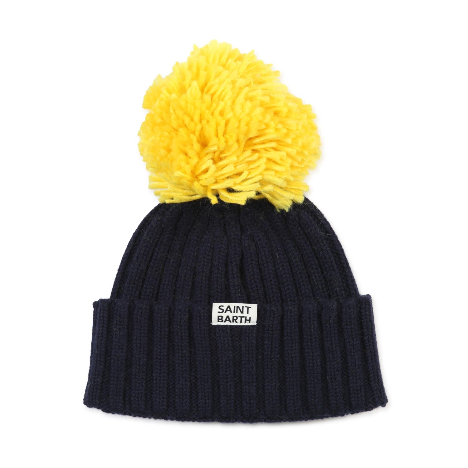 CAPPELLO UNISEX WENGEN BLU NAVY E GIALLO - annameglio.com abbigliamento moda