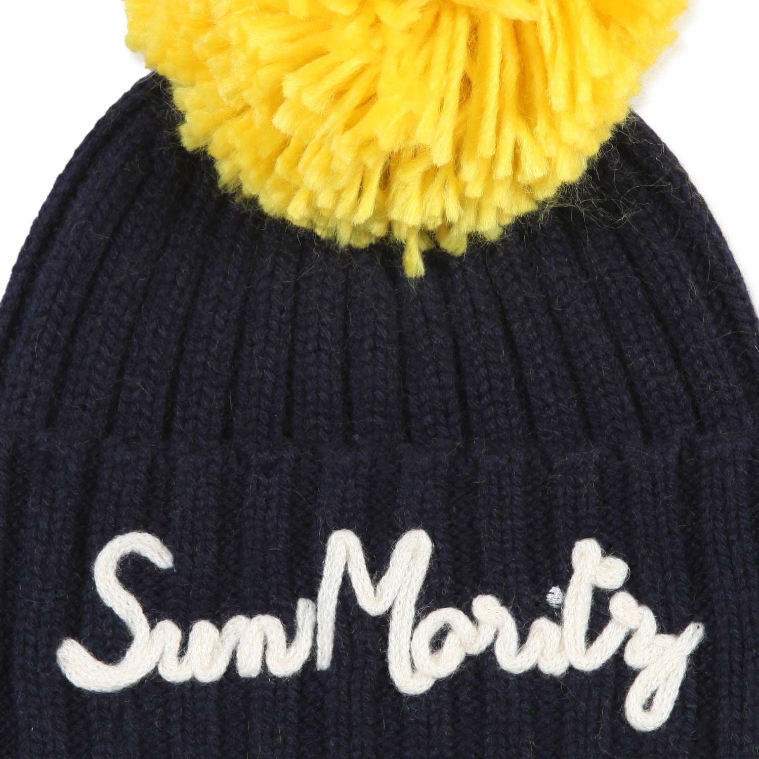 CAPPELLO UNISEX WENGEN BLU NAVY E GIALLO - annameglio.com abbigliamento moda