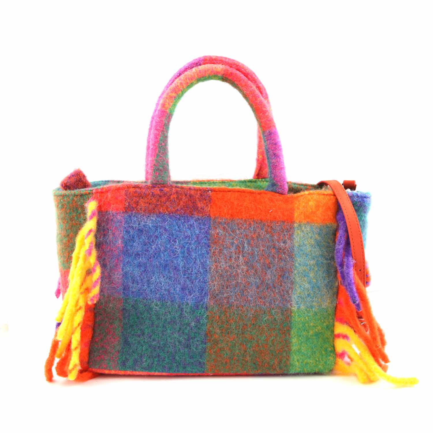 BORSA COLETTE A QUADRI MULTICOLOR - annameglio.com abbigliamento moda