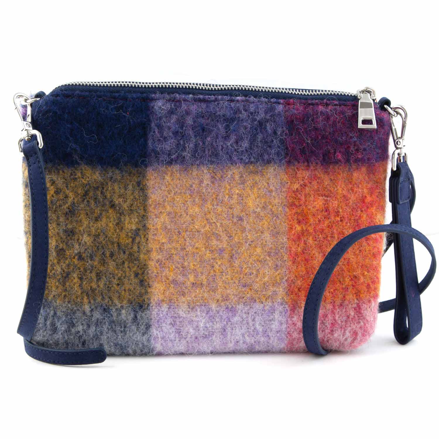 BORSETTA PARISIENNE A QUADRI MULTICOLOR - annameglio.com abbigliamento moda