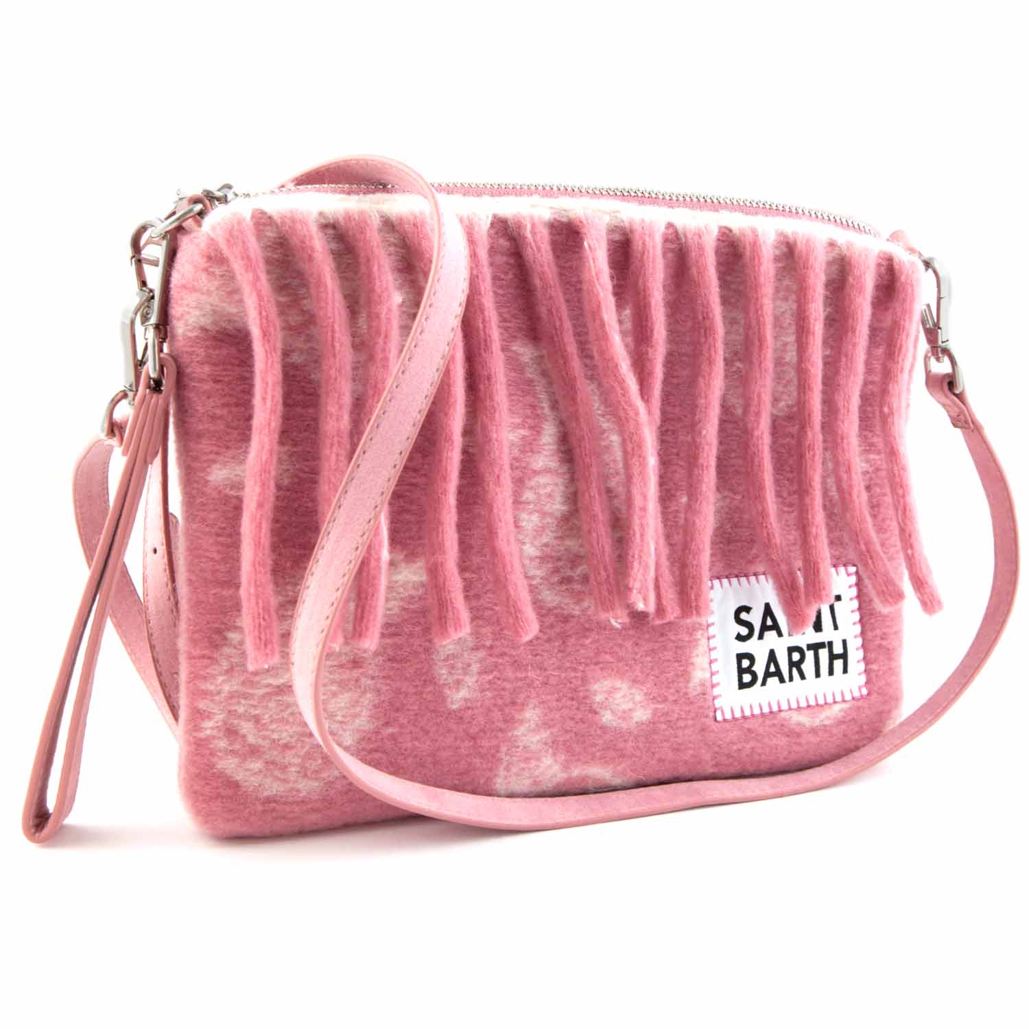 BORSETTA PARISIENNE ROSA CON FANTASIA PAISLEY - annameglio.com abbigliamento moda