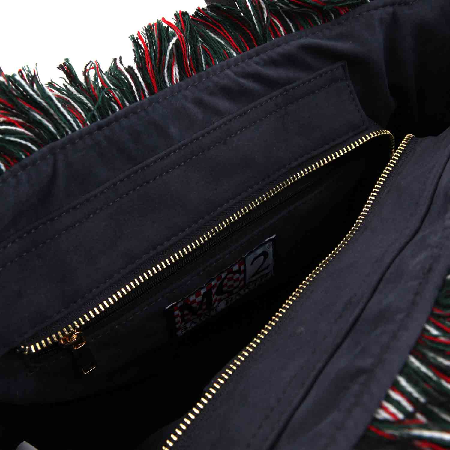 BORSA COLETTE TARTAN NERA VERDE E ROSSA - annameglio.com abbigliamento moda