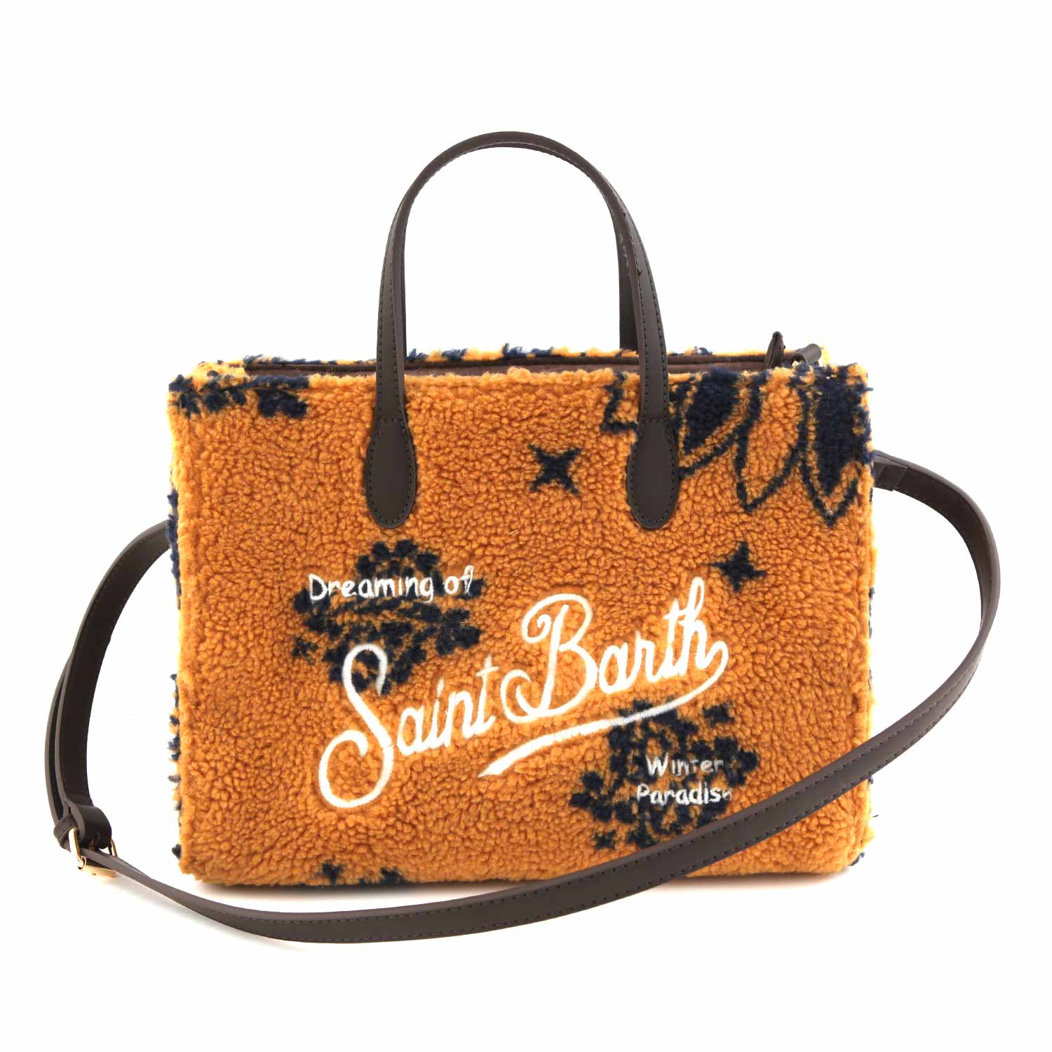 BORSA VIVIAN TEDDY CAMMELLO E NERA - annameglio.com abbigliamento moda