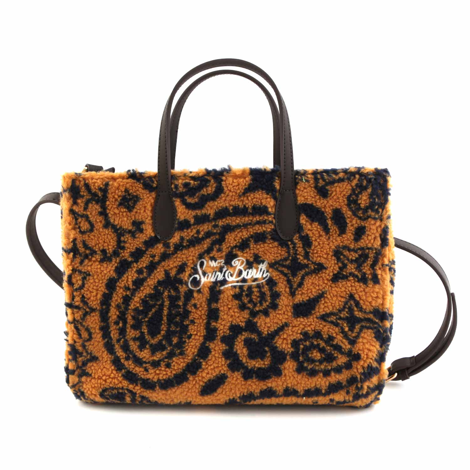 BORSA VIVIAN TEDDY CAMMELLO E NERA - annameglio.com abbigliamento moda