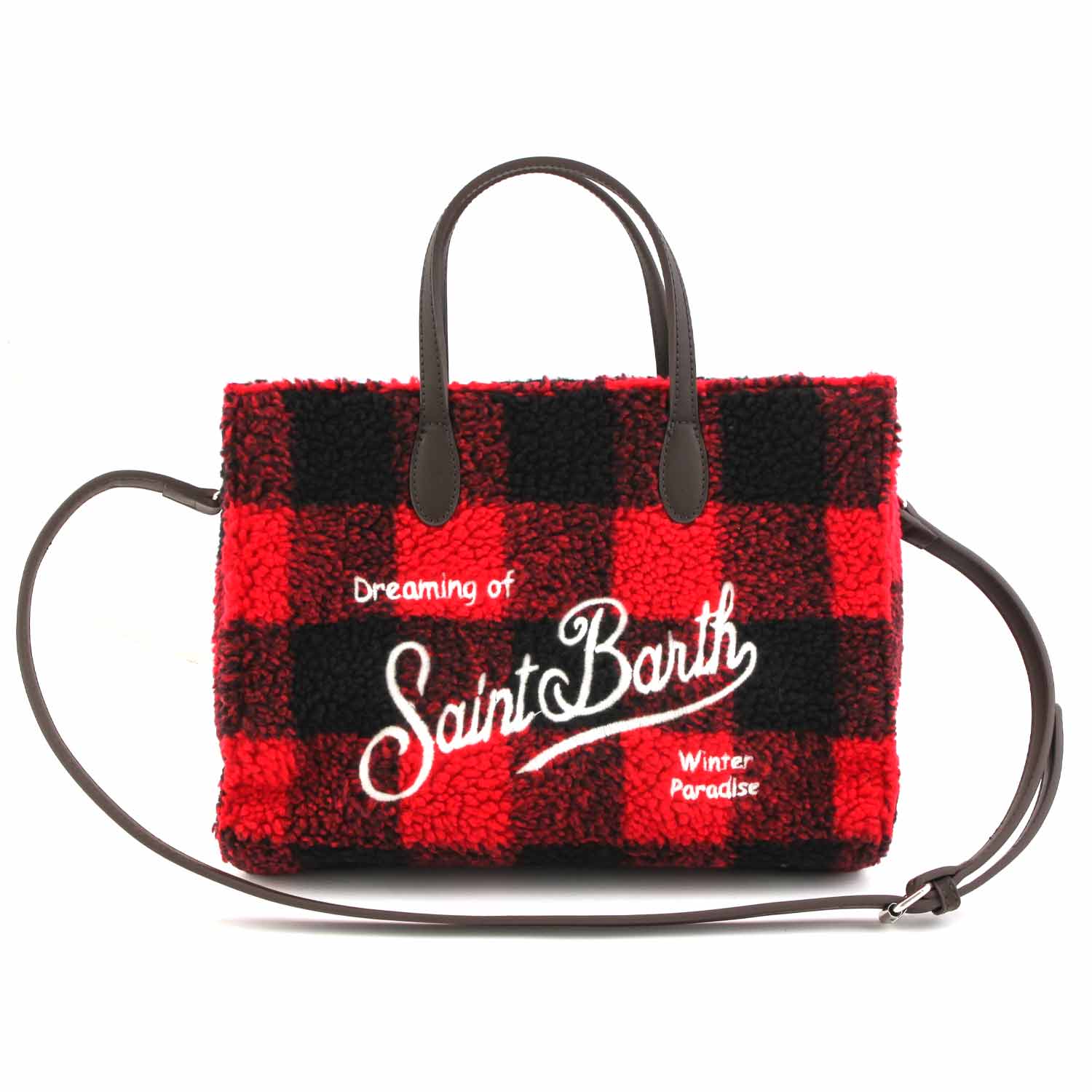 BORSA VIVIAN CHECK NERA E ROSSA - annameglio.com abbigliamento moda