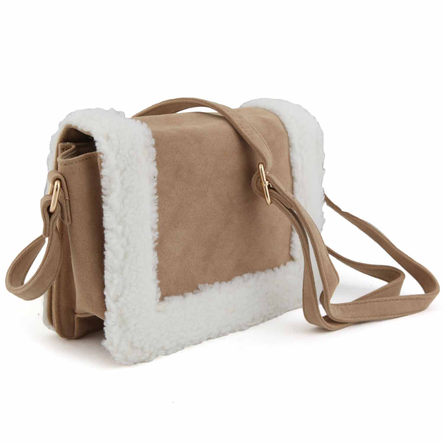 BORSA SHEARLY BEIGE E BIANCA - annameglio.com abbigliamento moda