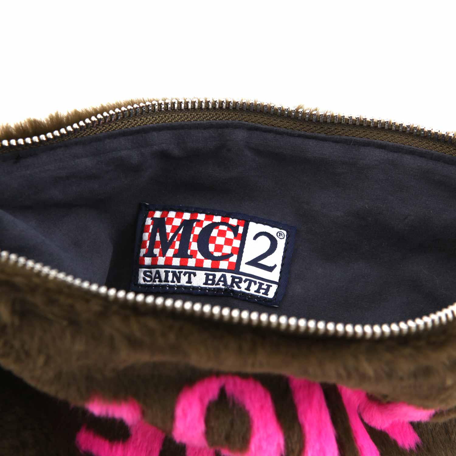 BORSETTA PARISIENNE KHAKI E FUCSIA - annameglio.com abbigliamento moda