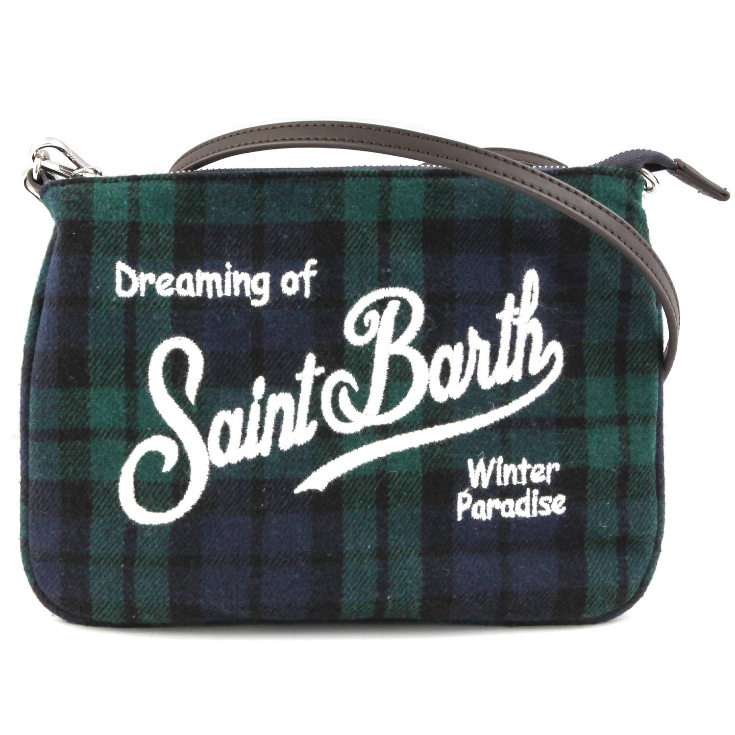 BORSETTA PARISIENNE TARTAN BLU E VERDE - annameglio.com abbigliamento moda