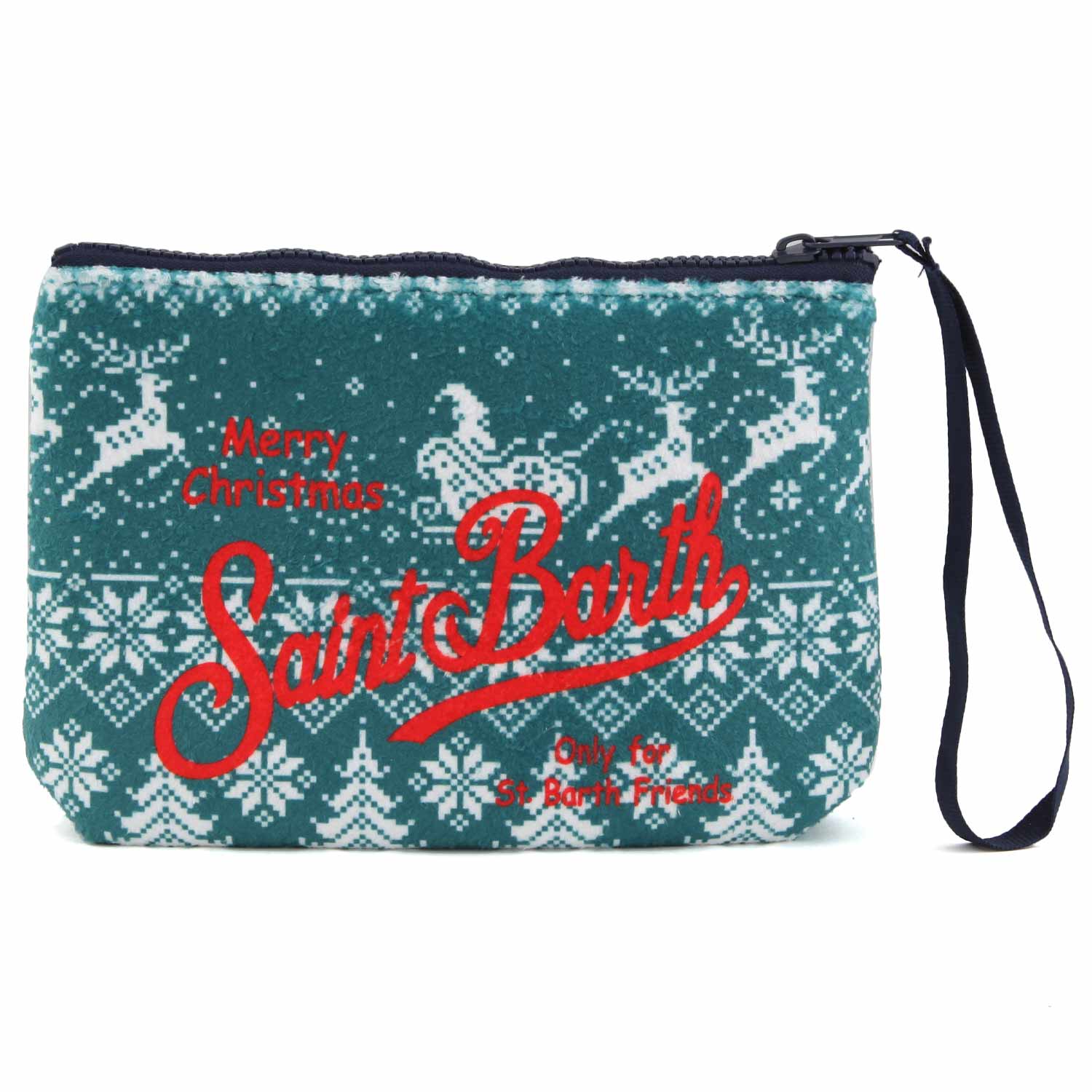 POCHETTE ALINE SANTA CLAUS VERDE E BIANCA - annameglio.com abbigliamento moda