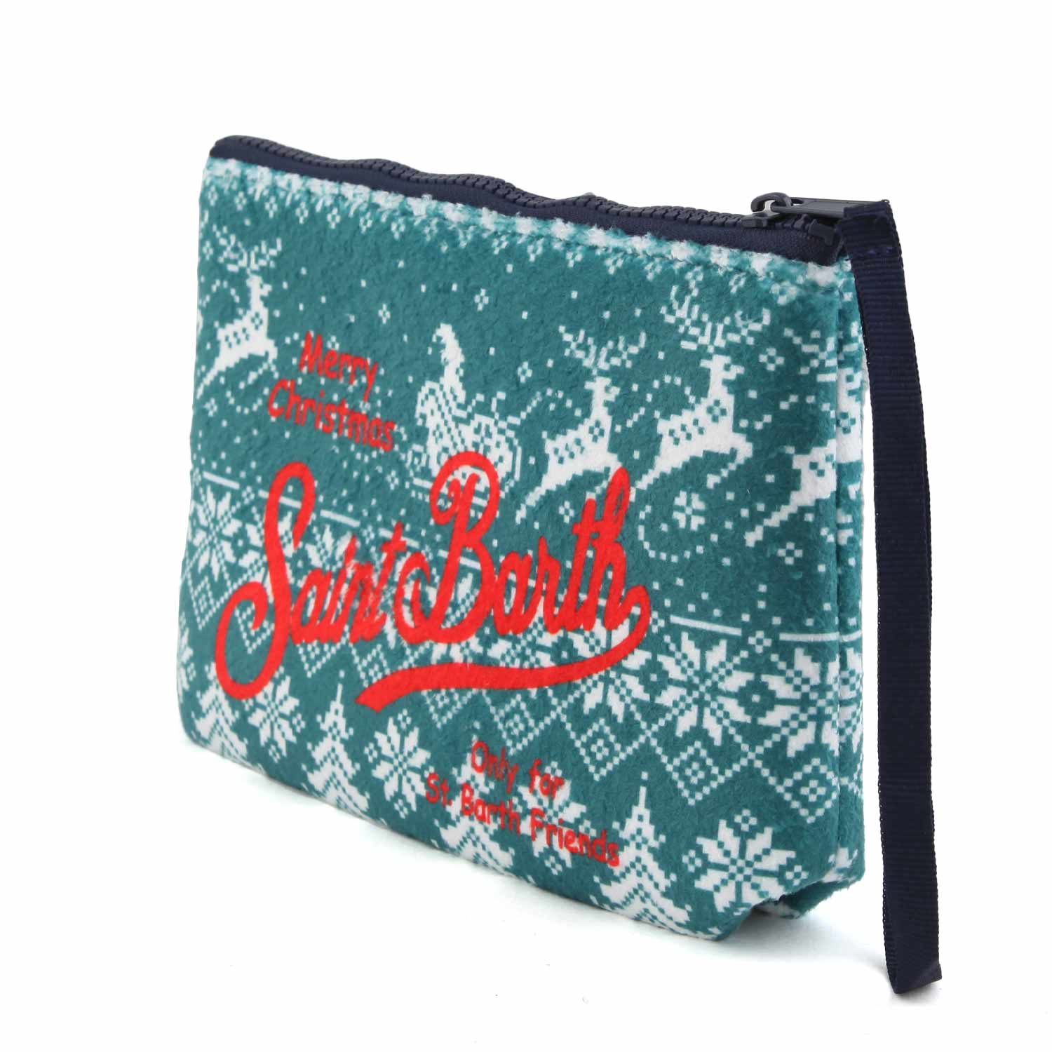 POCHETTE ALINE SANTA CLAUS VERDE E BIANCA - annameglio.com abbigliamento moda