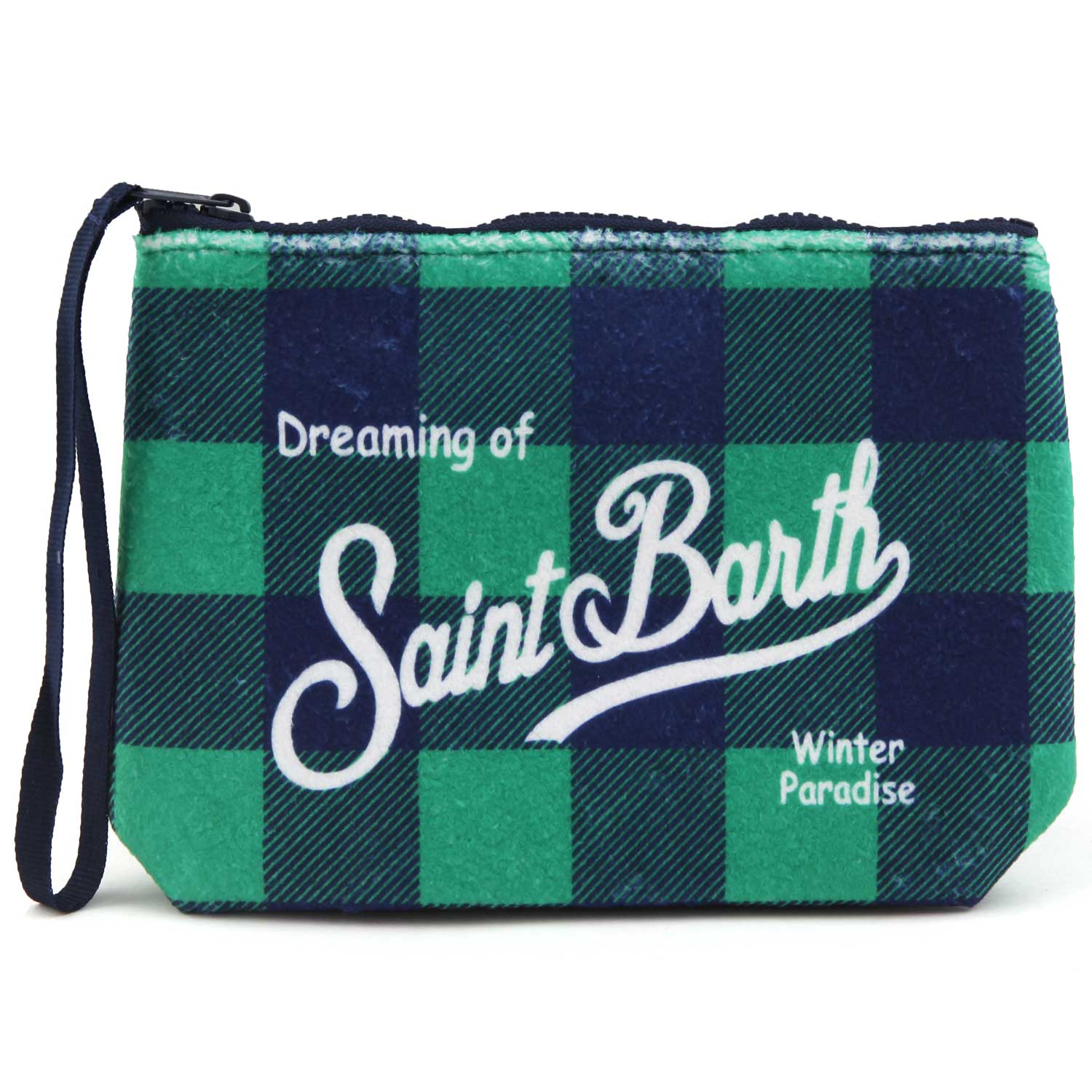 POCHETTE ALINE A QUADRI VERDE E BLU - annameglio.com abbigliamento moda