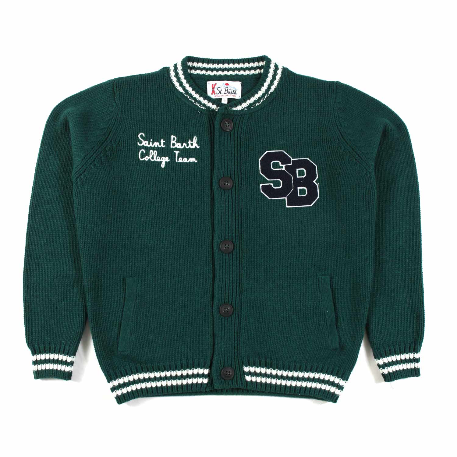 CARDIGAN BENJAMIN VERDE BAMBINO E TEEN - annameglio.com abbigliamento moda