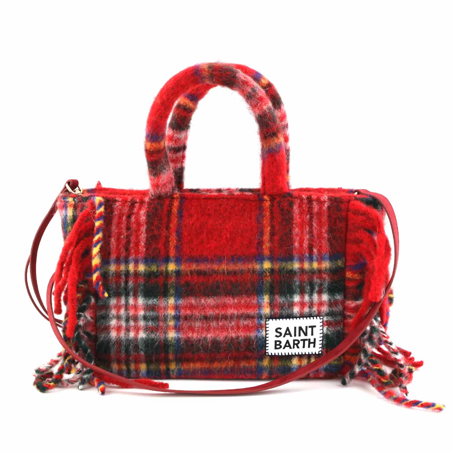 BORSA COLETTE TARTAN ROSSA E MULTICOLOR - annameglio.com abbigliamento moda