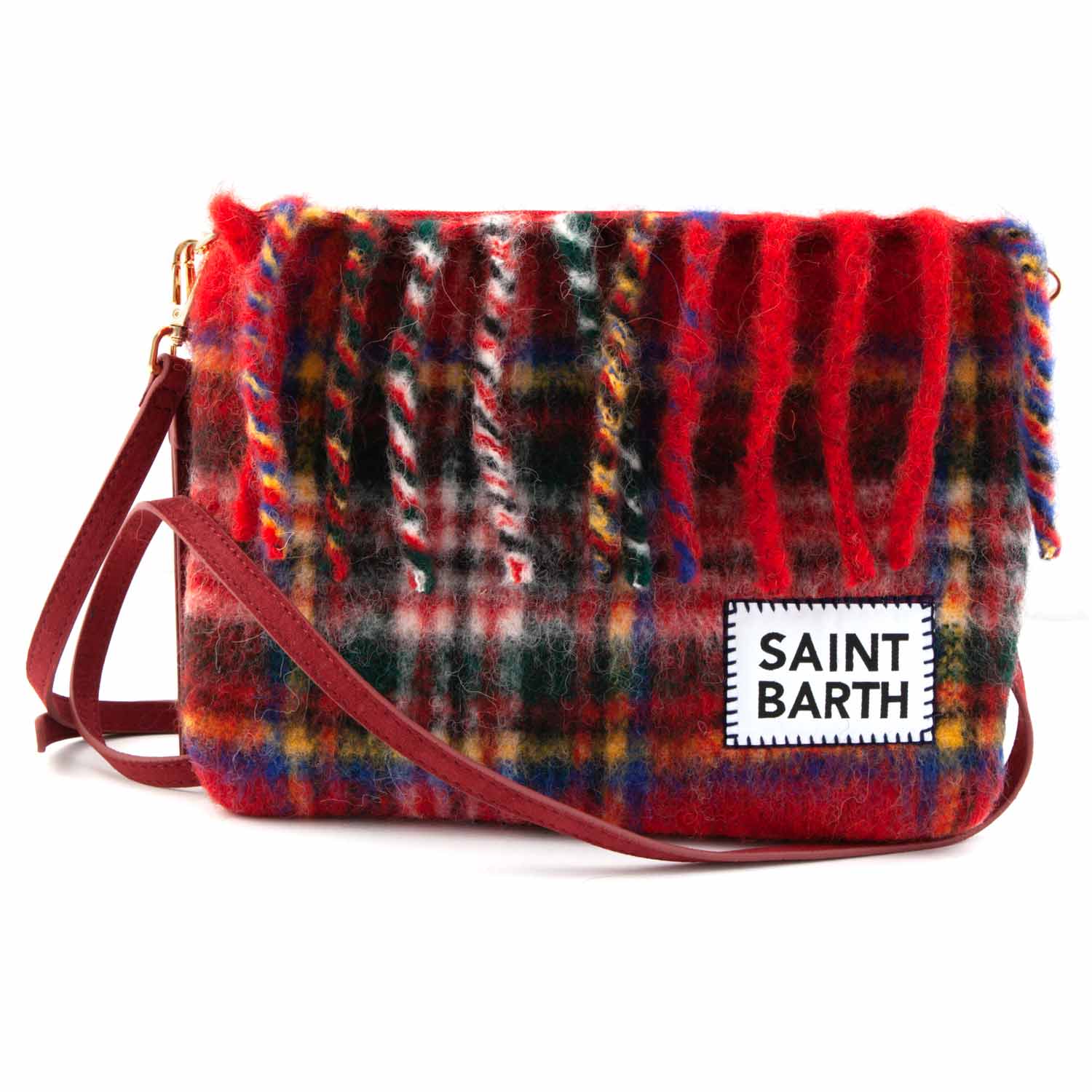 BORSETTA PARISIENNE TARTAN ROSSA - annameglio.com abbigliamento moda