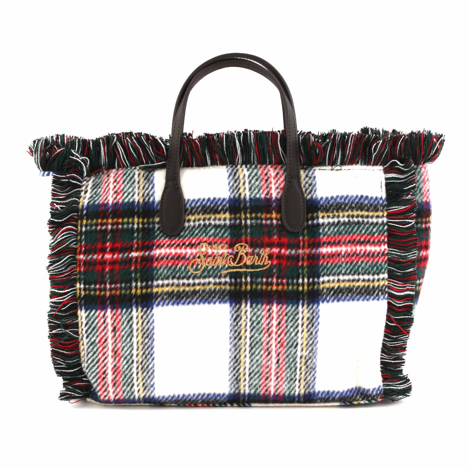 BORSA COLETTE TARTAN BIANCA E MULTICOLOR - annameglio.com abbigliamento moda