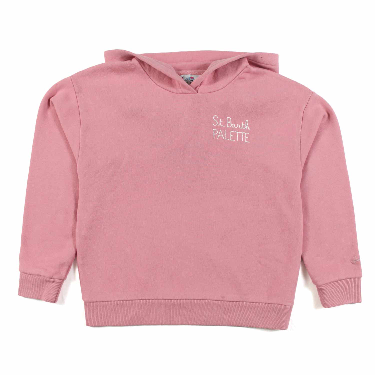 FELPA MINDY ROSA CON CAPPUCCIO BAMBINA E TEEN - annameglio.com abbigliamento moda