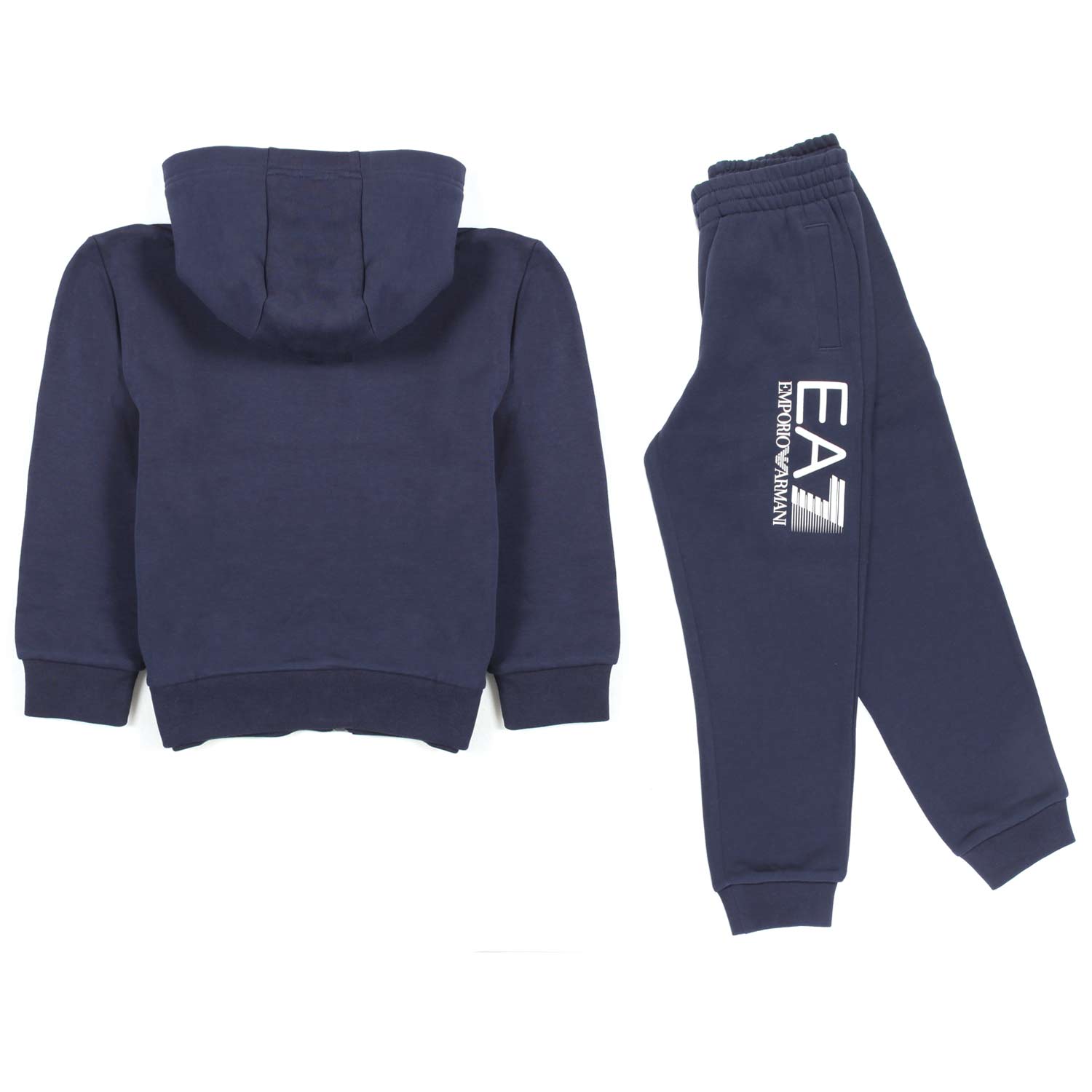 TUTA BLU NAVY CON LOGHI BIANCHI BAMBINO E TEEN - annameglio.com abbigliamento moda