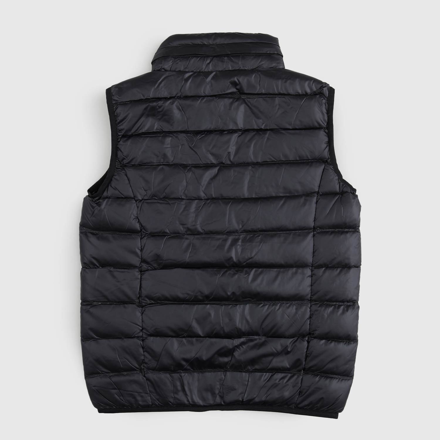 PIUMINO GILET NERO CON LOGO EA7 ORO - annameglio.com abbigliamento moda