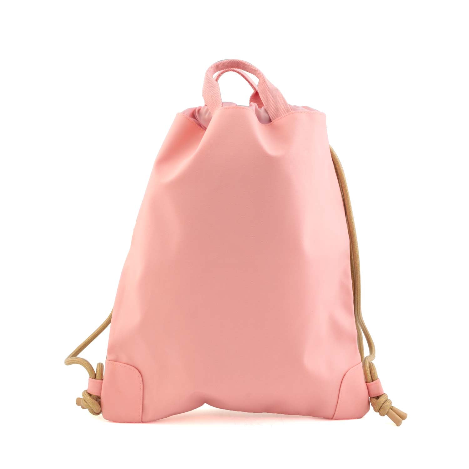 ZAINO A SACCA CHERRY POMPON ROSA E ORO - annameglio.com abbigliamento moda