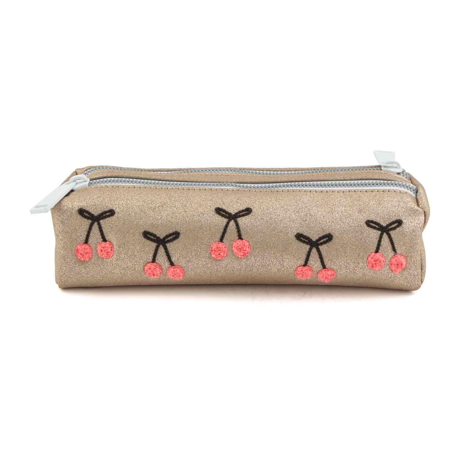 ASTUCCIO CHERRY POMPON ORO GLITTER - annameglio.com abbigliamento moda
