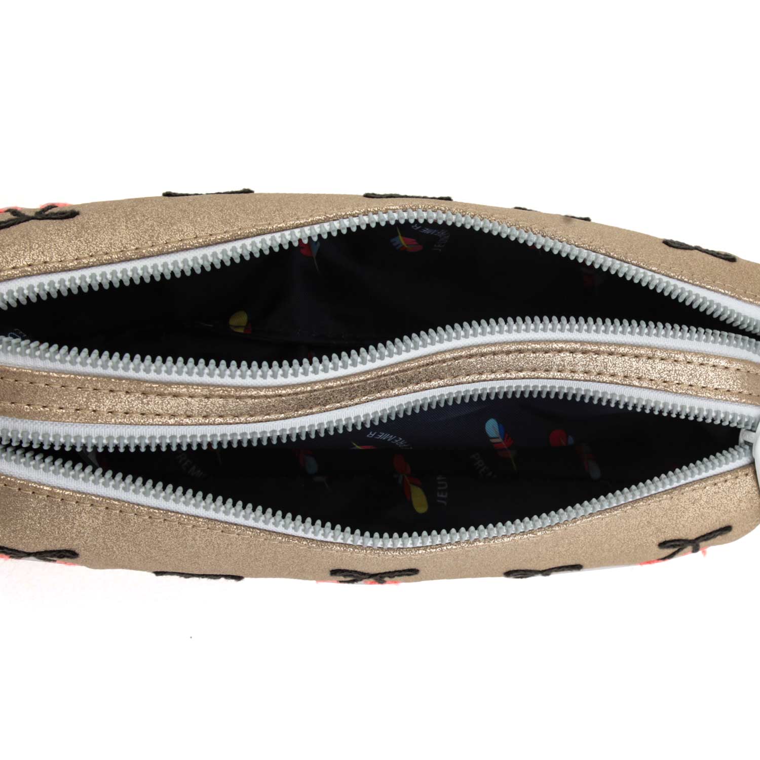 ASTUCCIO CHERRY POMPON ORO GLITTER - annameglio.com abbigliamento moda