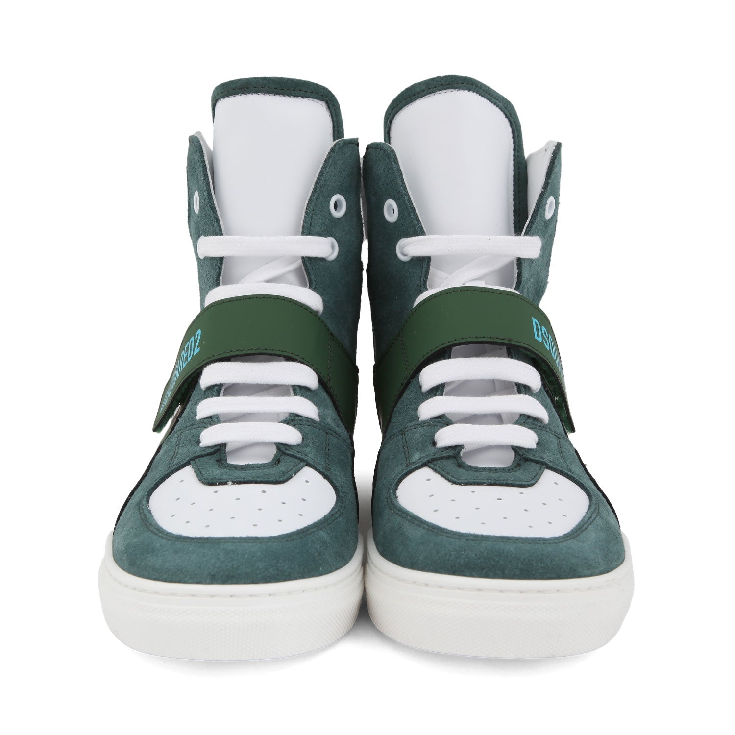 SNEAKER HIGH-TOP UNISEX VERDE E BIANCA - annameglio.com abbigliamento moda