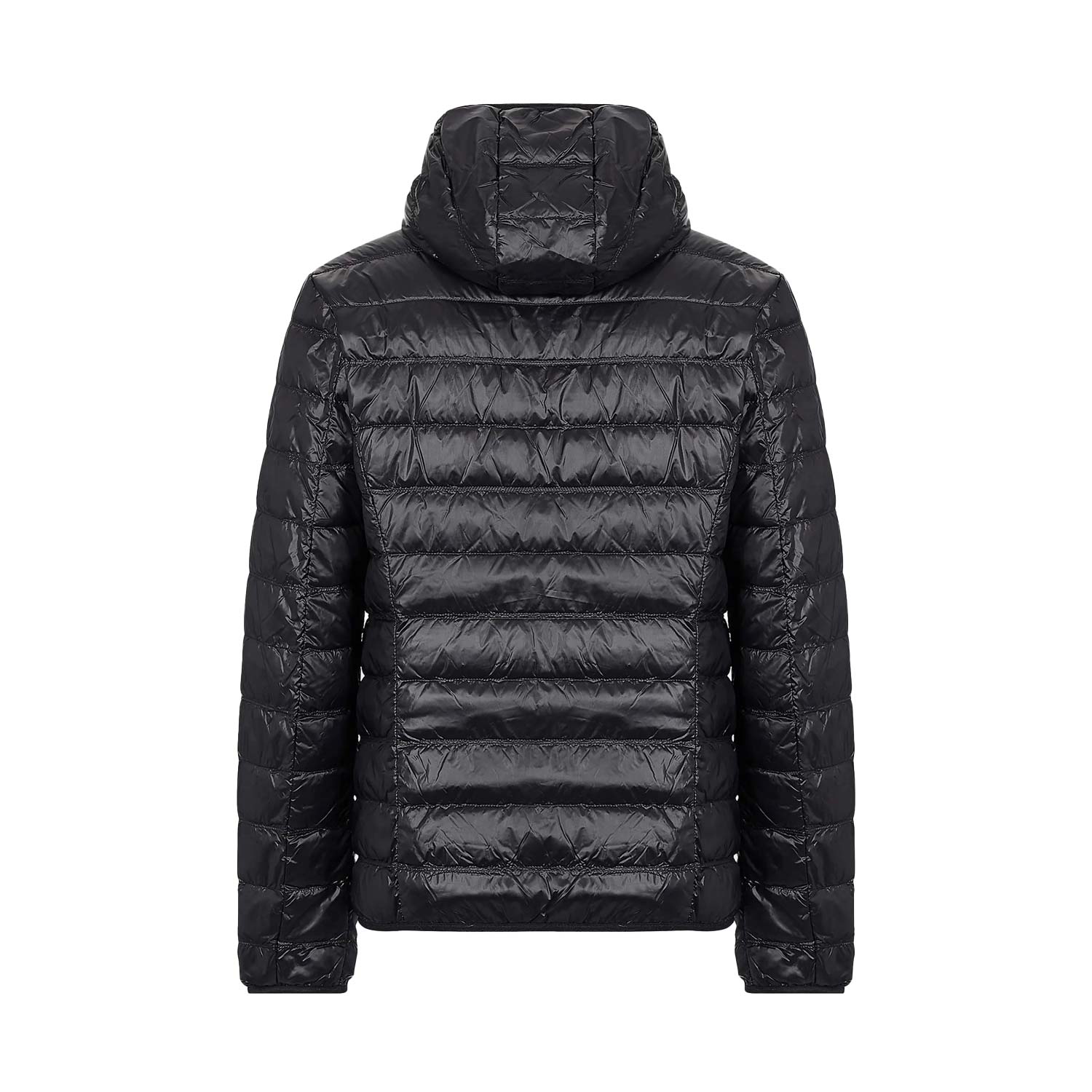 PIUMINO NERO CON LOGO EA7 ORO - annameglio.com abbigliamento moda